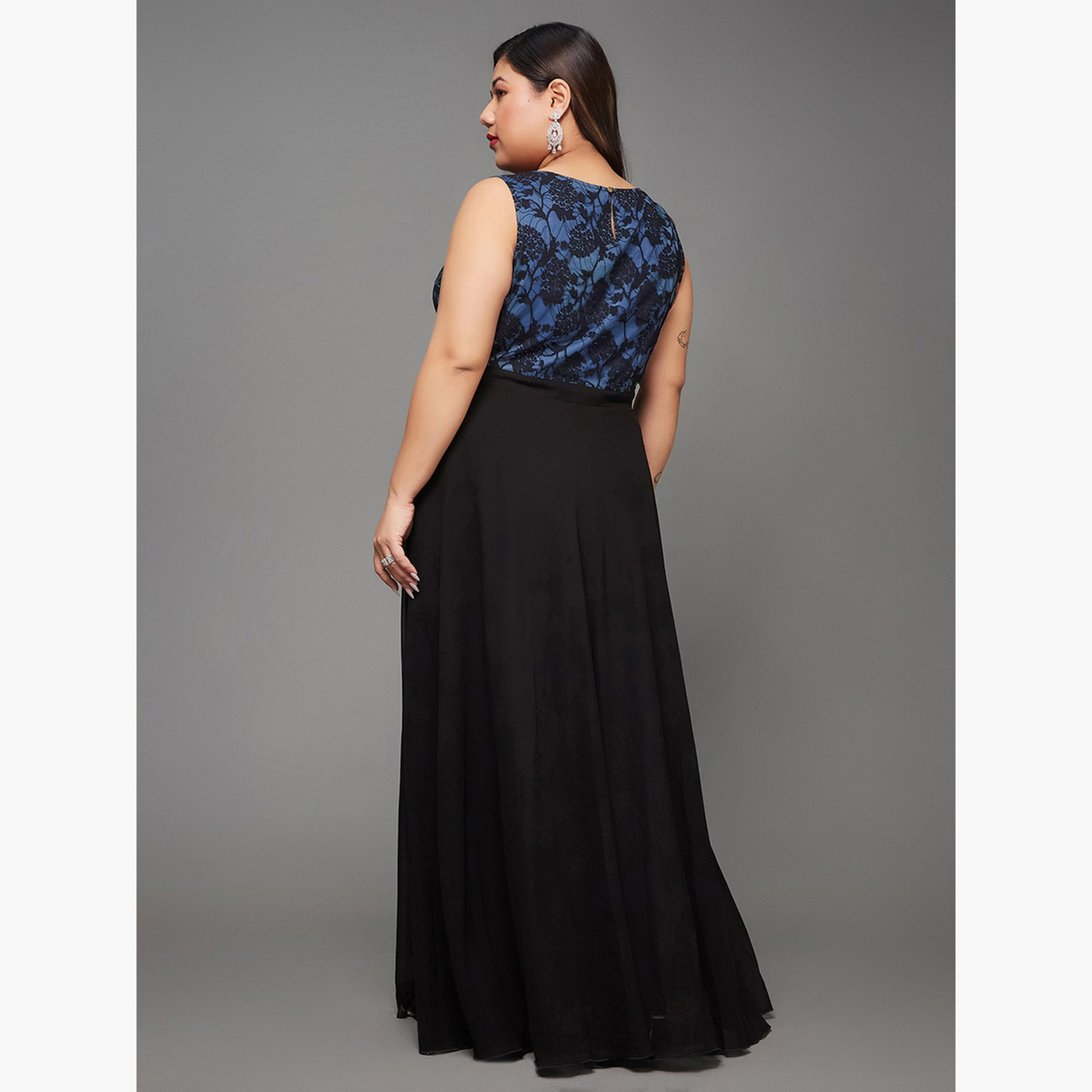 فستان طويل دانتيل بدون أكمام للنساء بمقاس كبير-women-clothing-dresses-image-4