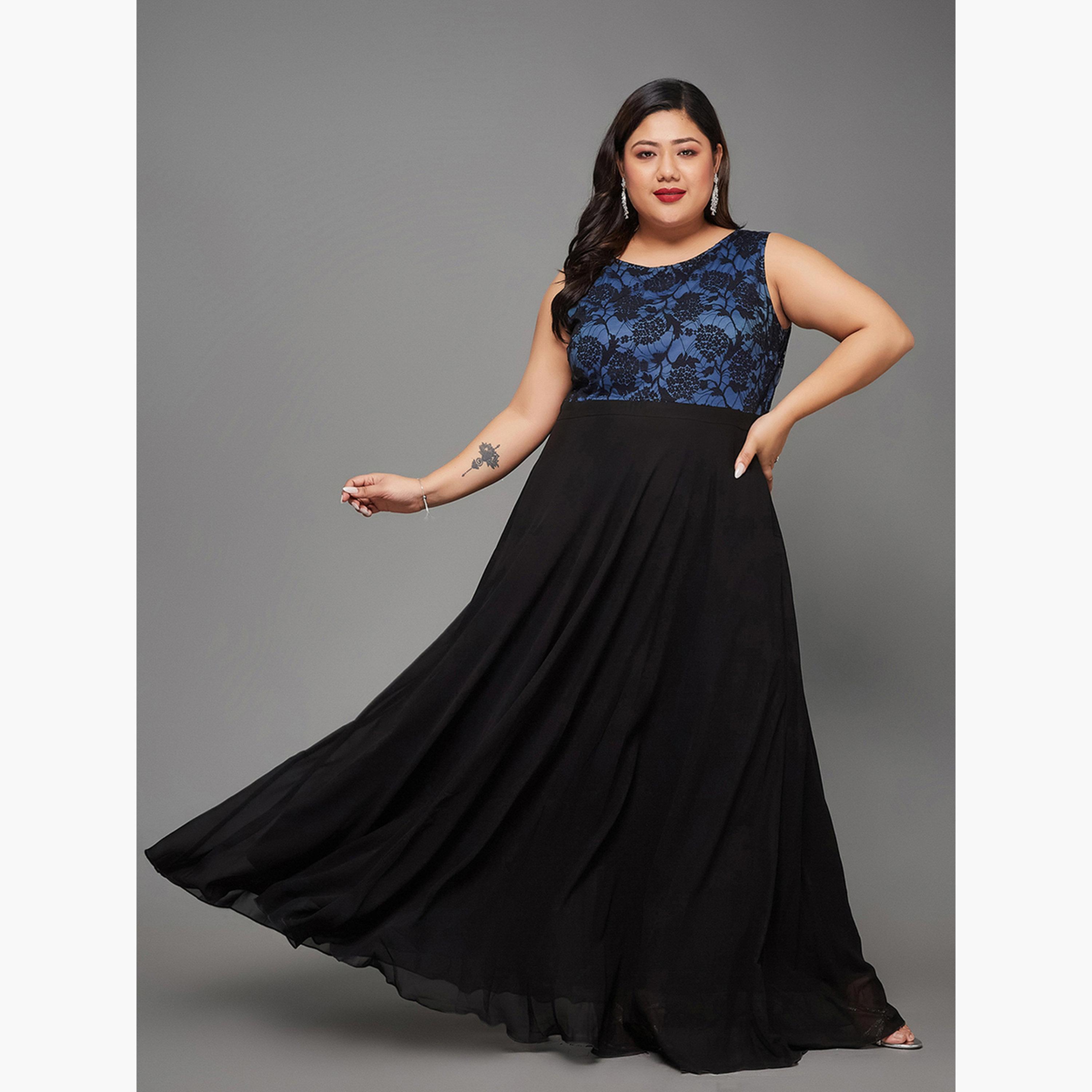 Miss Chase Plus Size Women Lace Sleeveless Maxi Dress-women-clothing-dresses-image-5