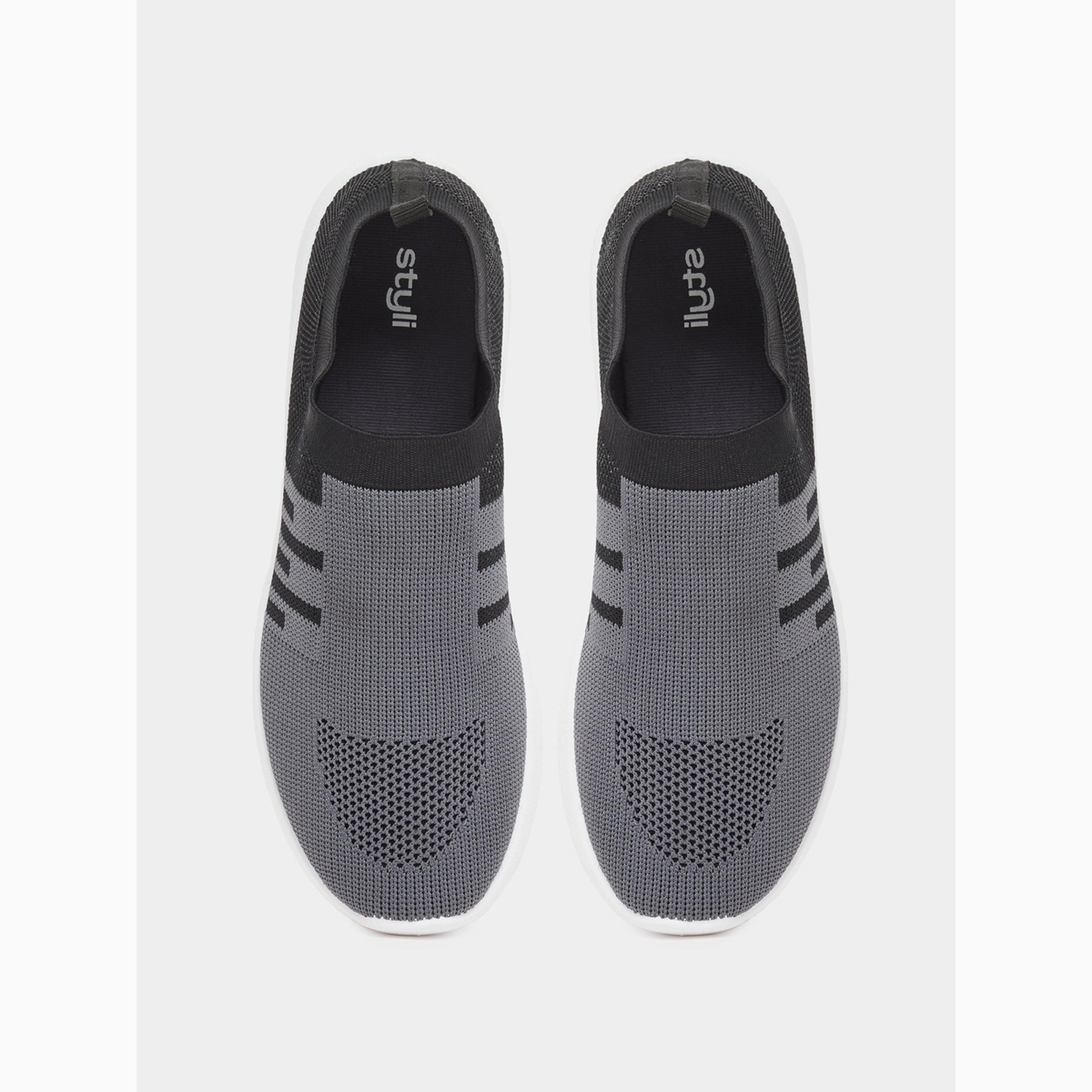 حذاء سهل الارتداء رمادي شبكي للرجال-men-shoes-sneakers-image-3