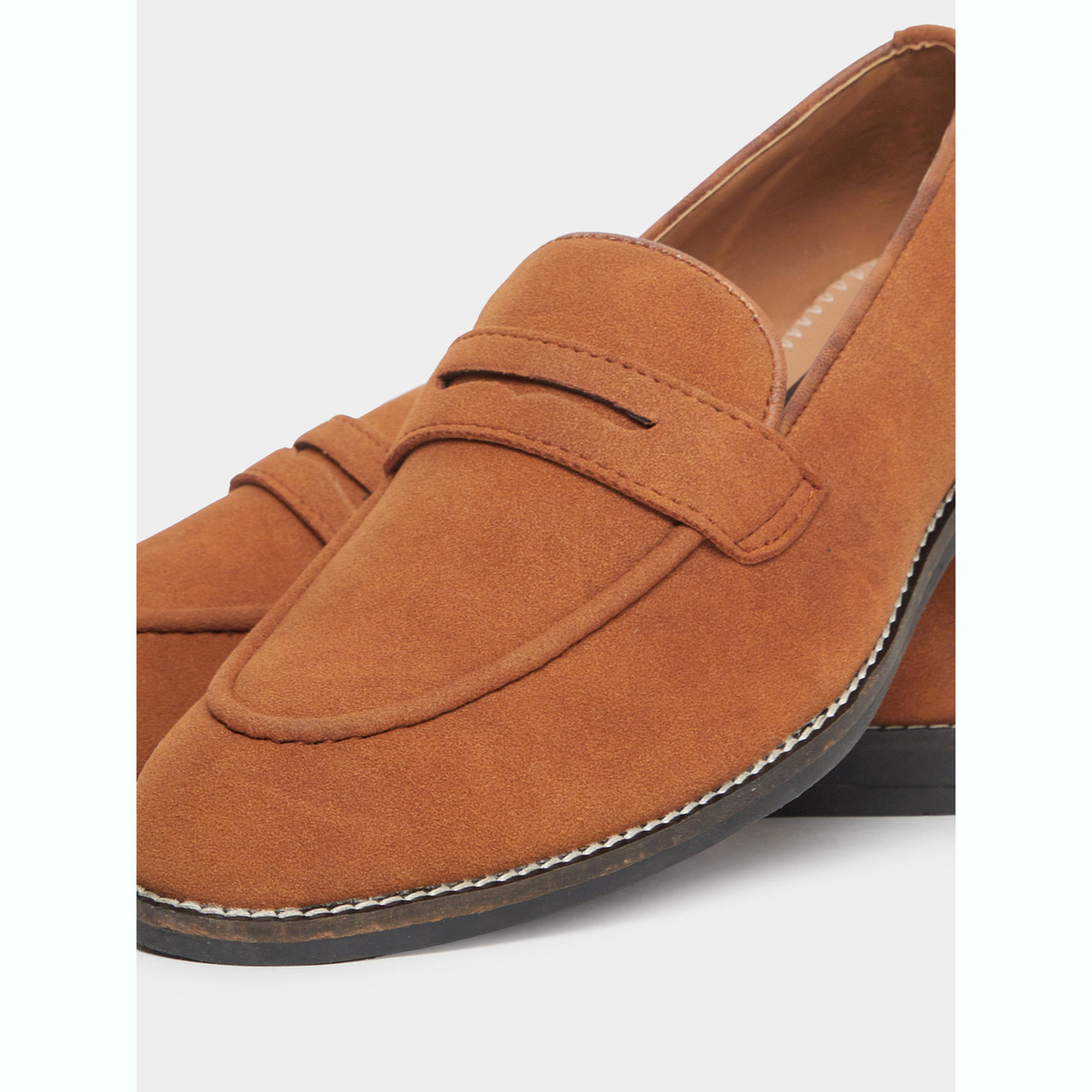 حذاء لوفر رجالي كلاسيكي سهل الارتداء بمظهر شمواه-men-shoes-loafersandmoccasins-image-4
