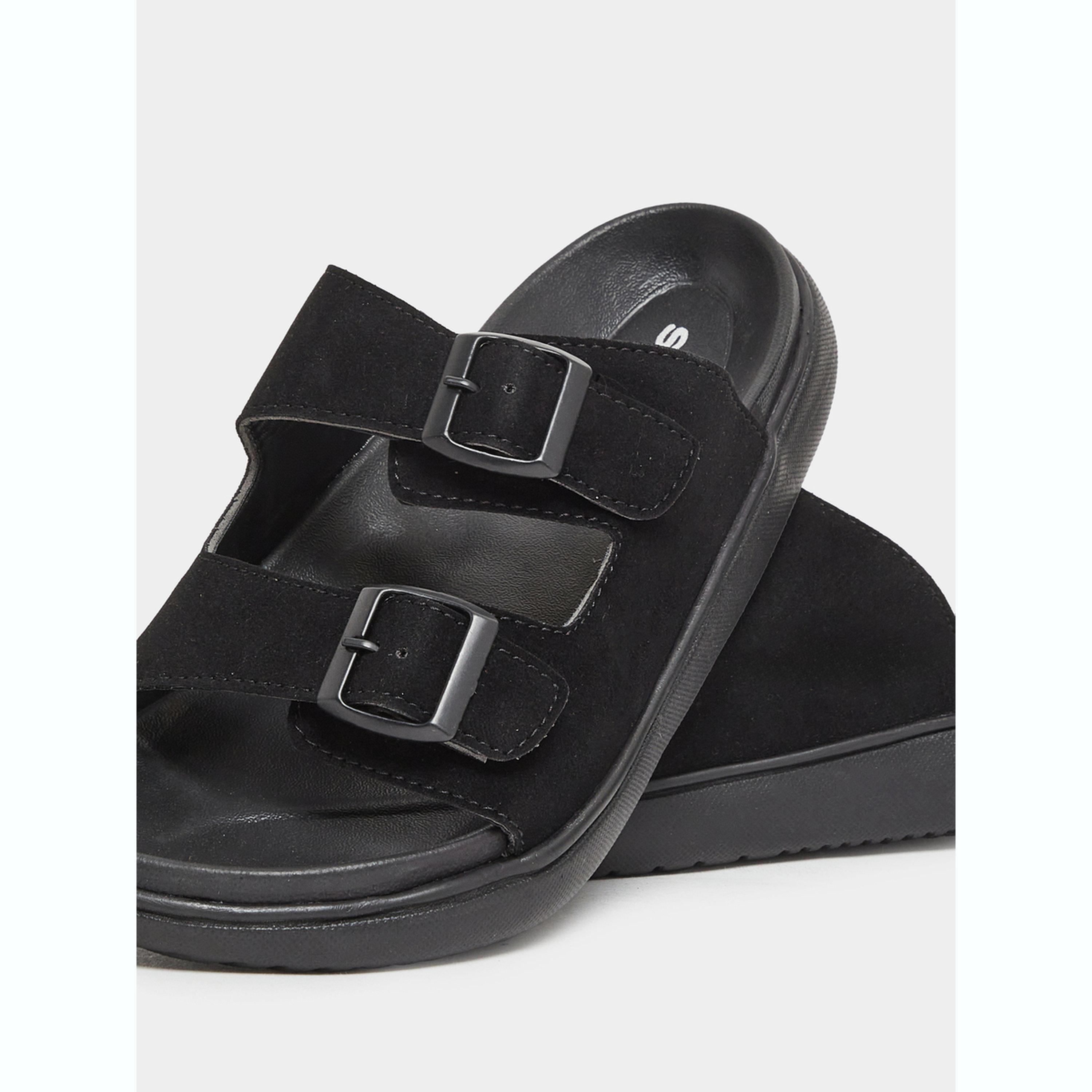 Styli Men Double Strap Buckle Comfort Sandals-men-shoes-sandals-image-4