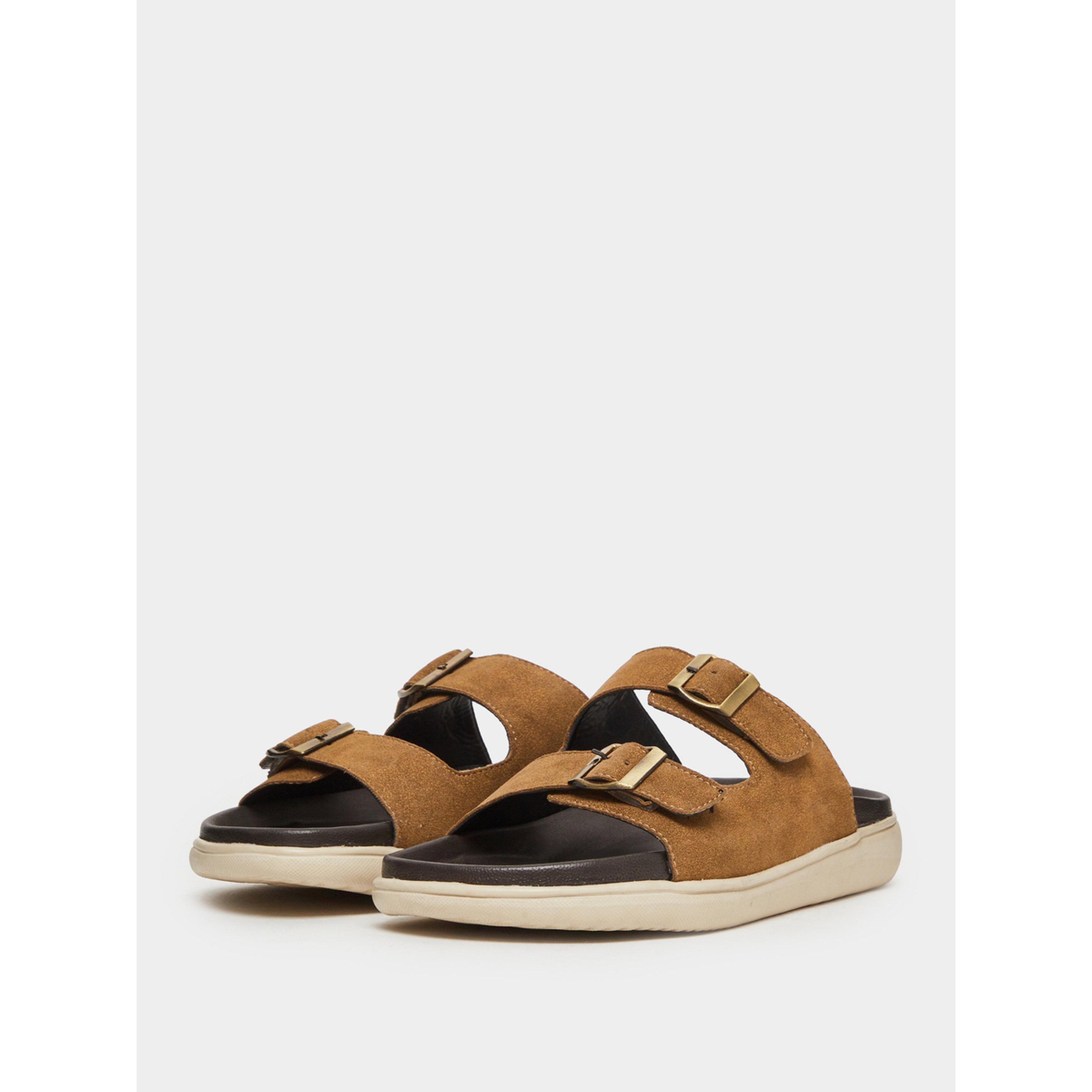 صندل مريح بإبزيم وحزام مزدوج-men-shoes-sandals-image-1