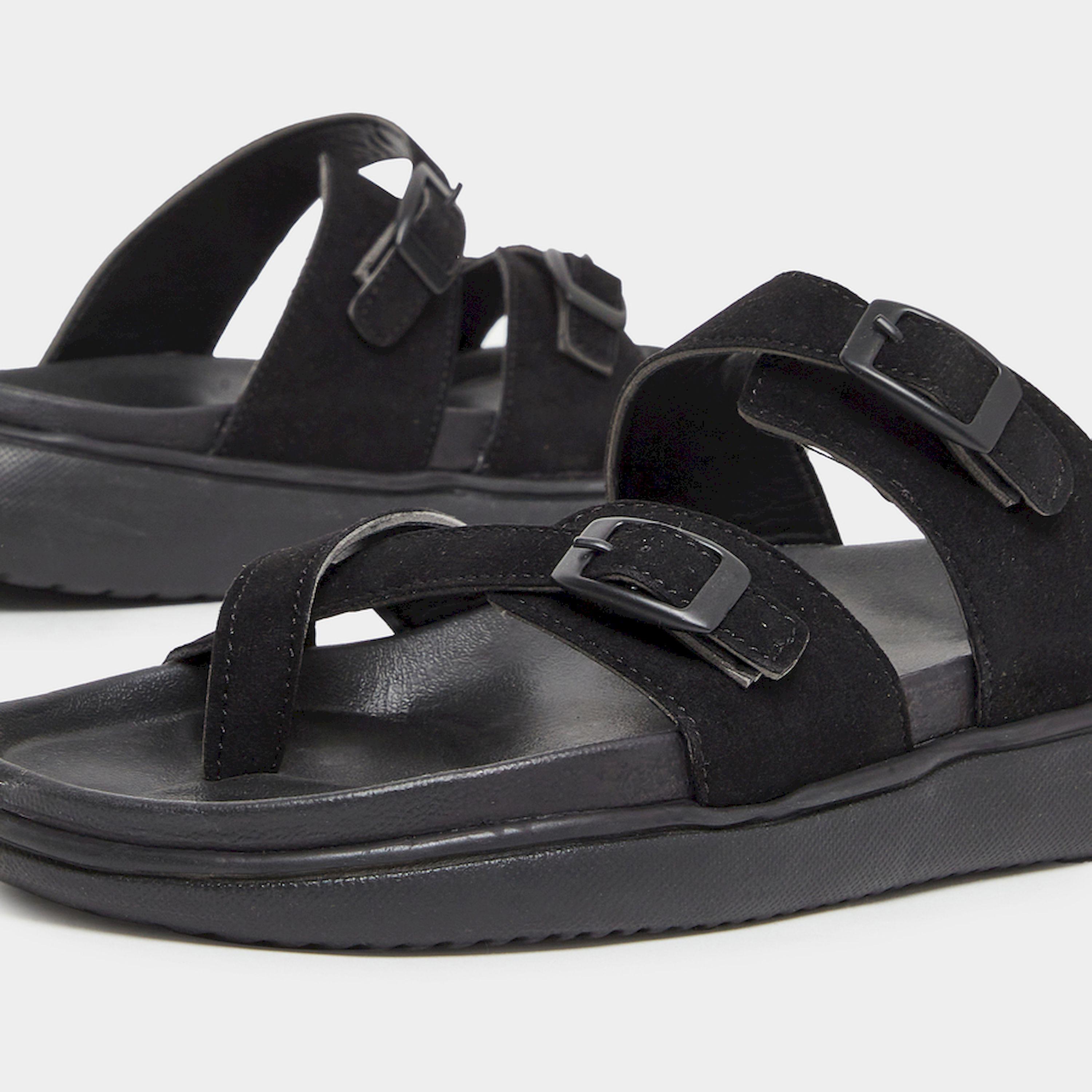 Styli Men Double Strap Buckle Toe Ring Sandals-men-shoes-sandals-image-4