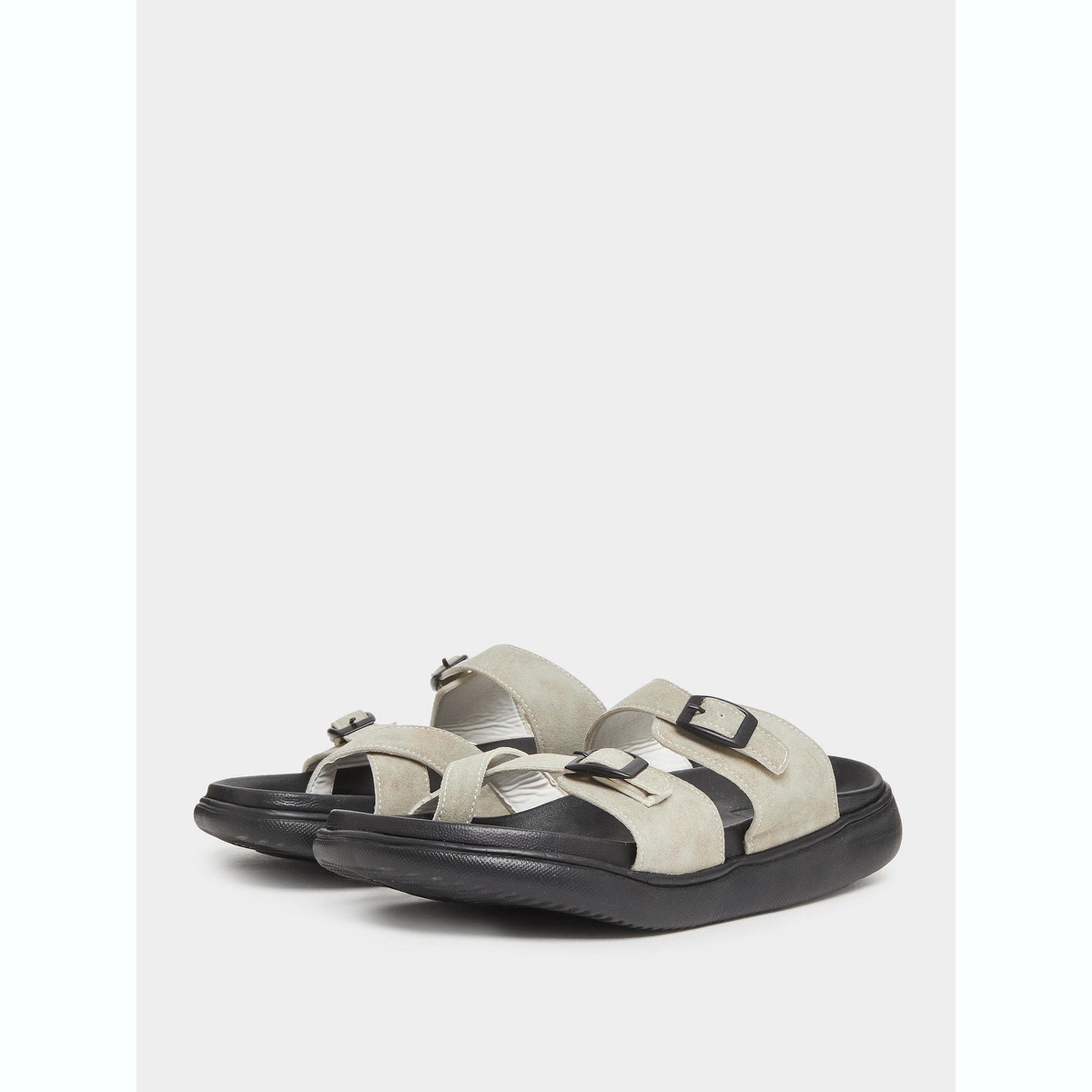Styli Men Double Strap Buckle Toe Ring Sandals-men-shoes-sandals-image-1