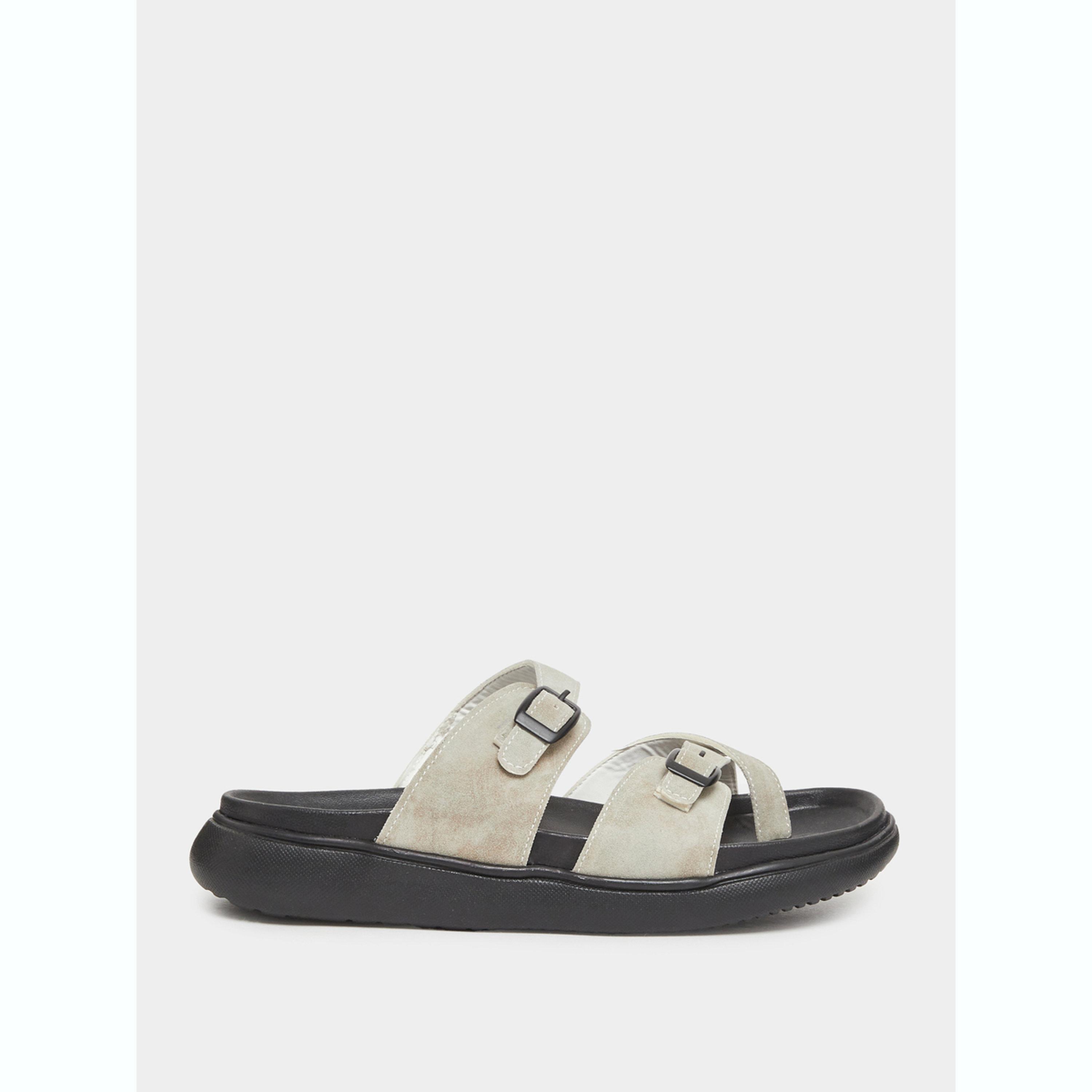 Styli Men Double Strap Buckle Toe Ring Sandals-men-shoes-sandals-image-2
