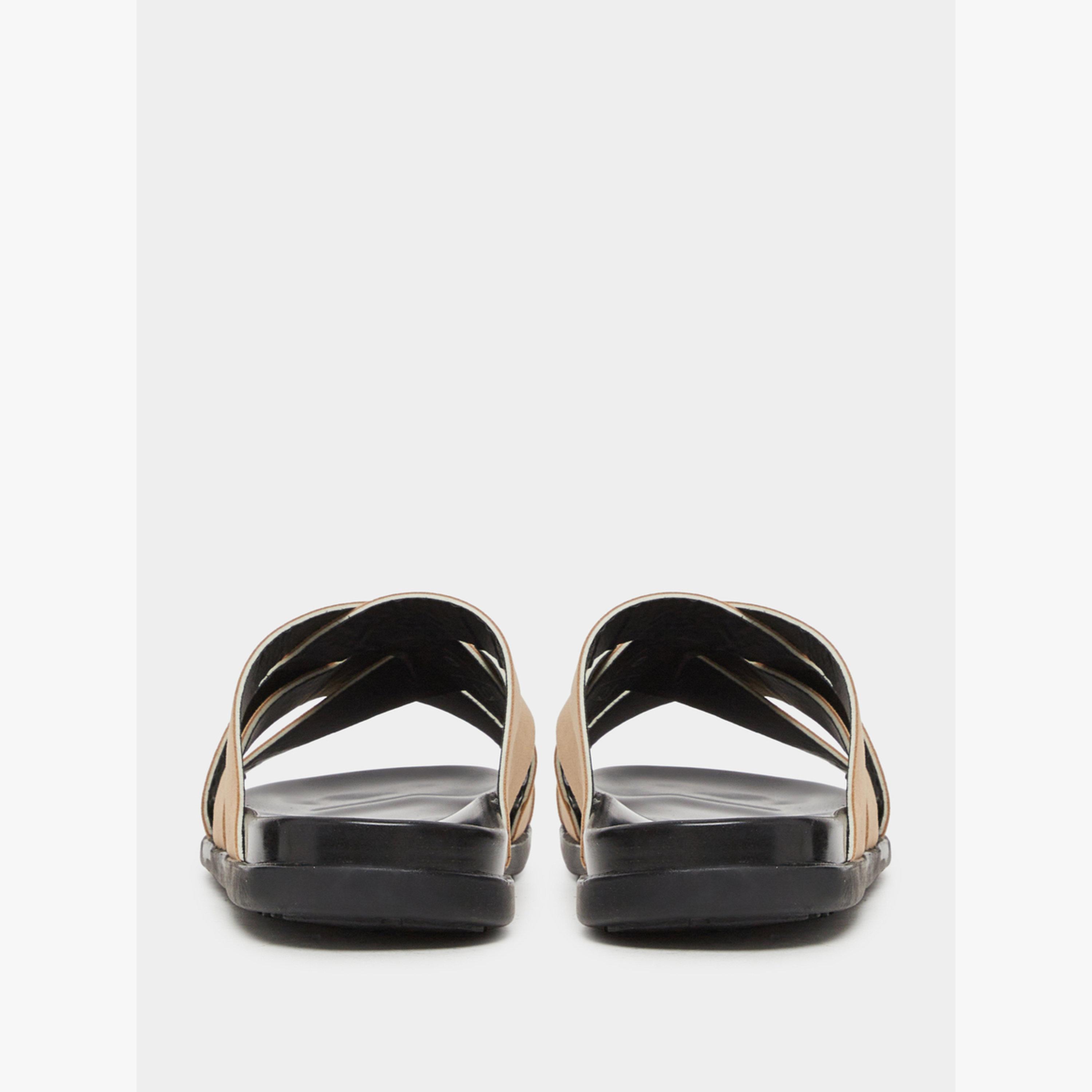 Styli Beige Criss-Cros Slide Sandals-men-shoes-sandals-image-5