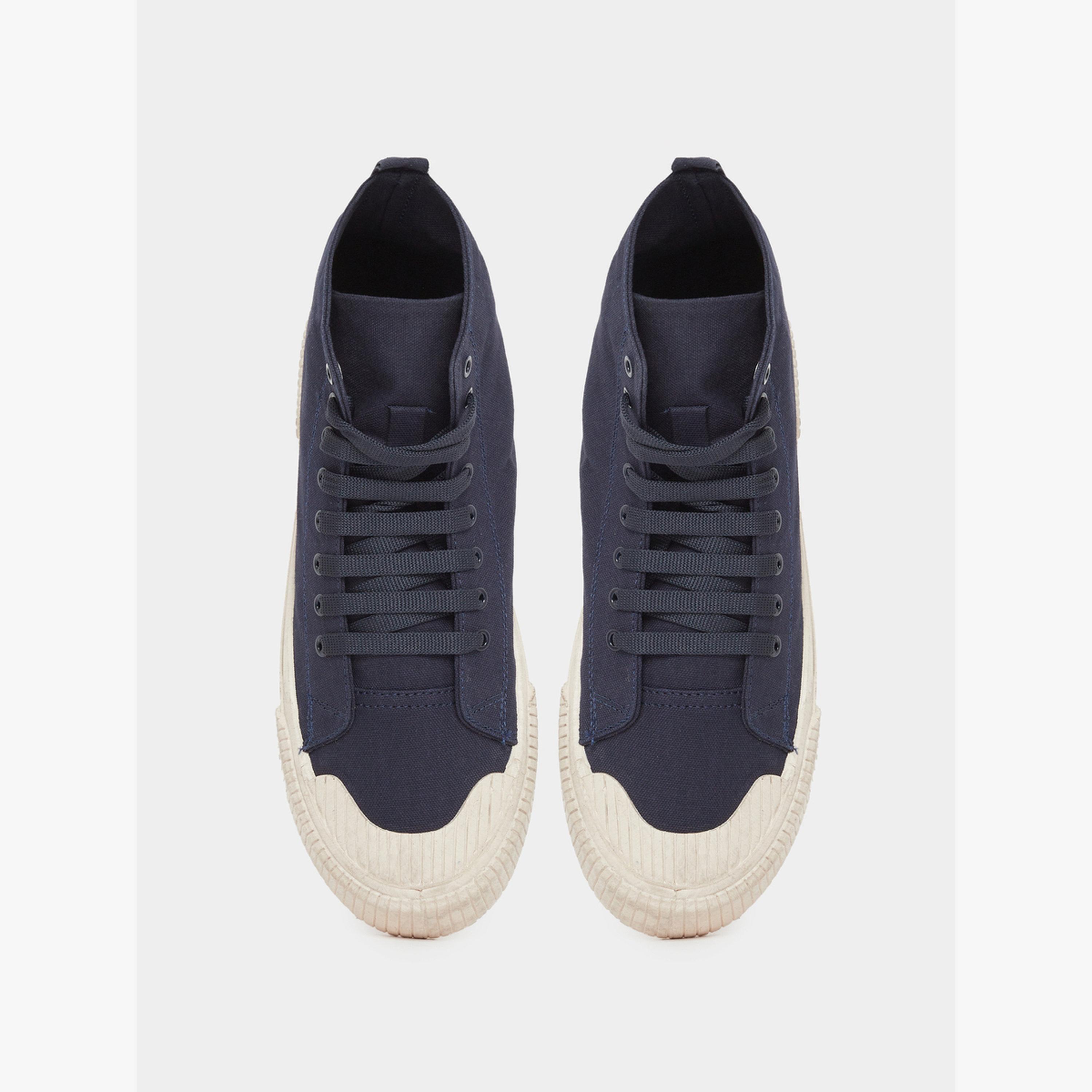 Styli Men Blue Canvas High-Top Sneakers-men-shoes-sneakers-image-3