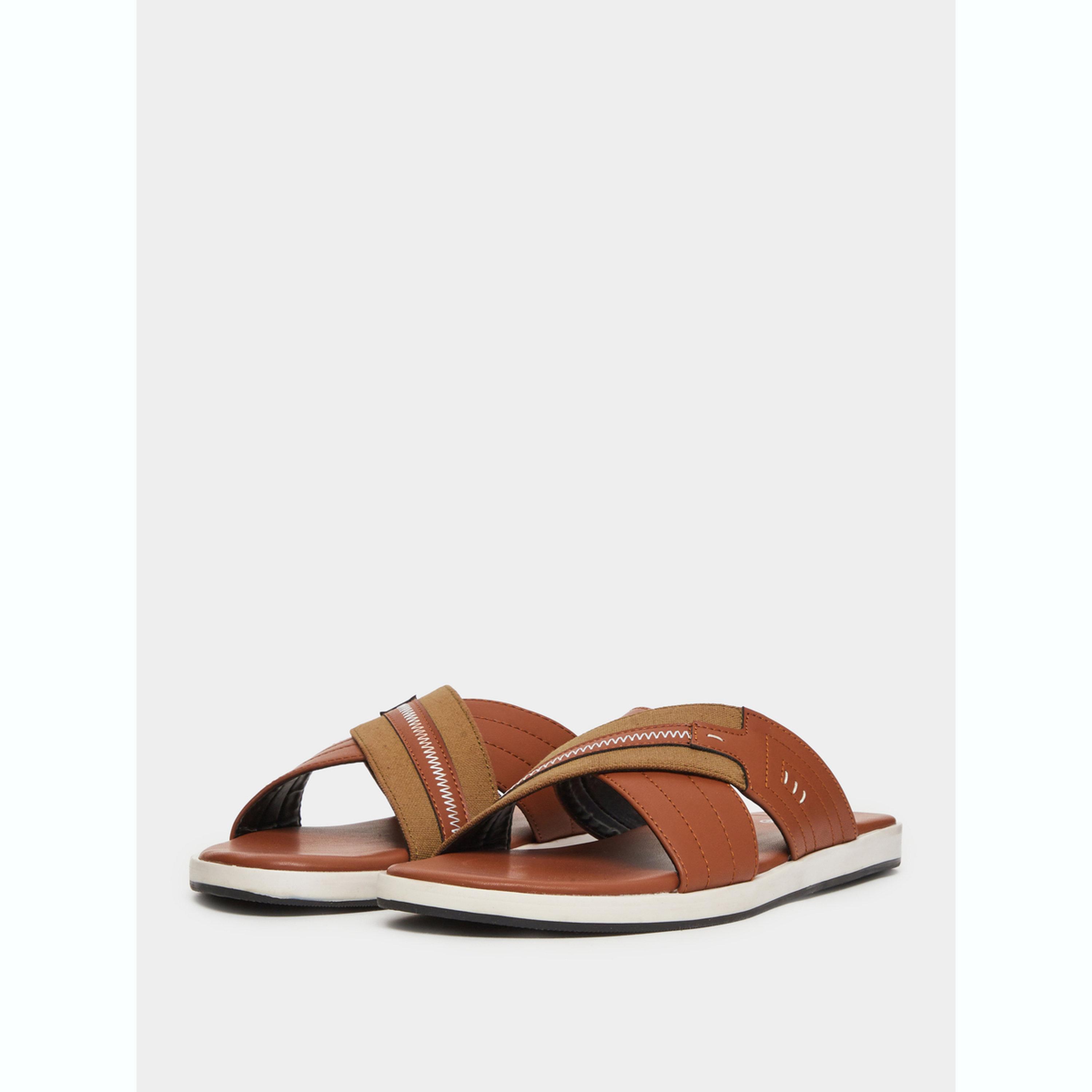 Styli Men Cross Strap Comfort Sandals-men-shoes-sandals-image-1
