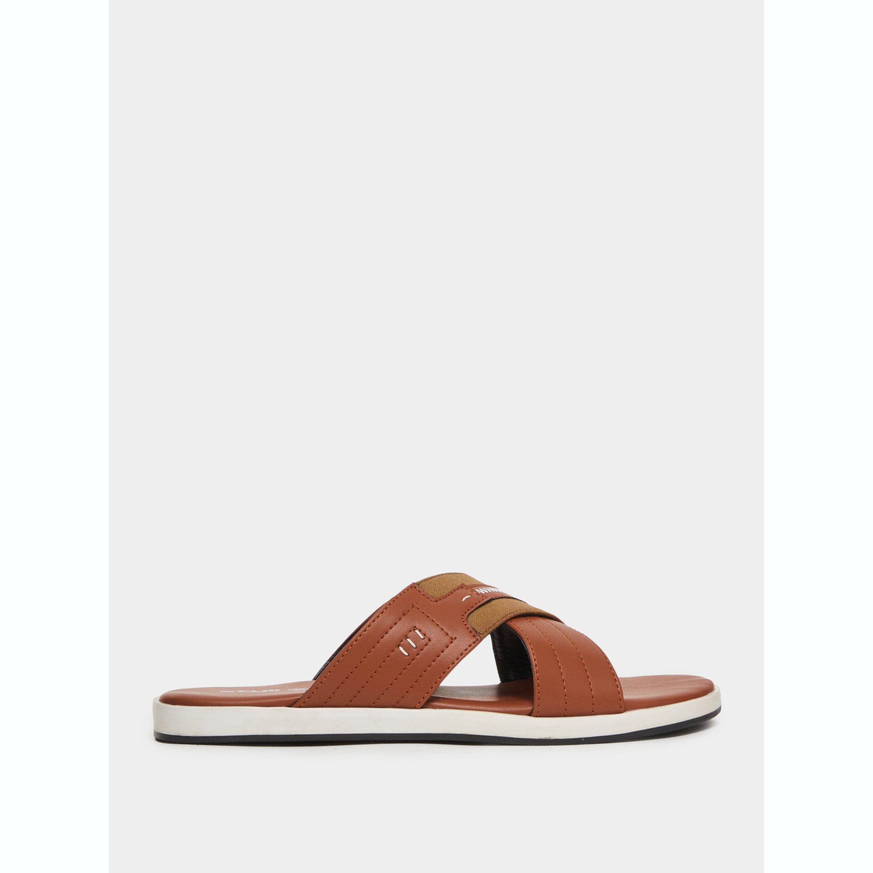 Styli Men Cross Strap Comfort Sandals-men-shoes-sandals-image-2
