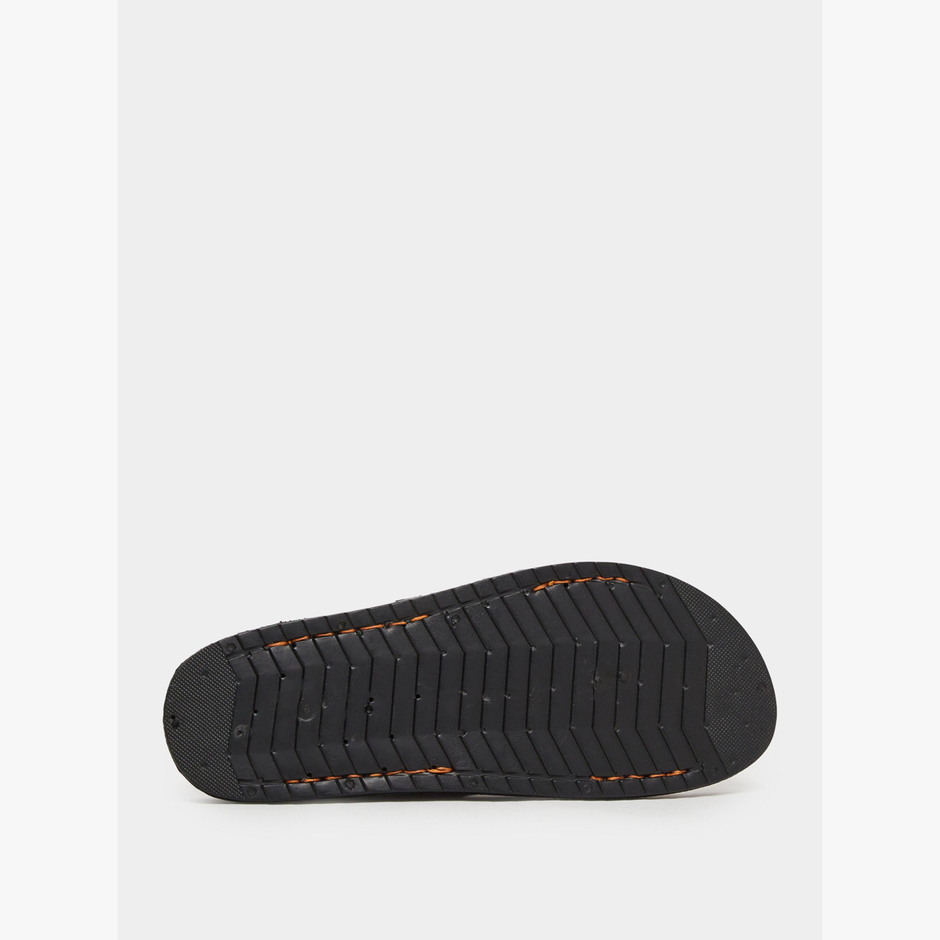 Styli Brown Cross Strap Buckle Sandals-men-shoes-sandals-image-6