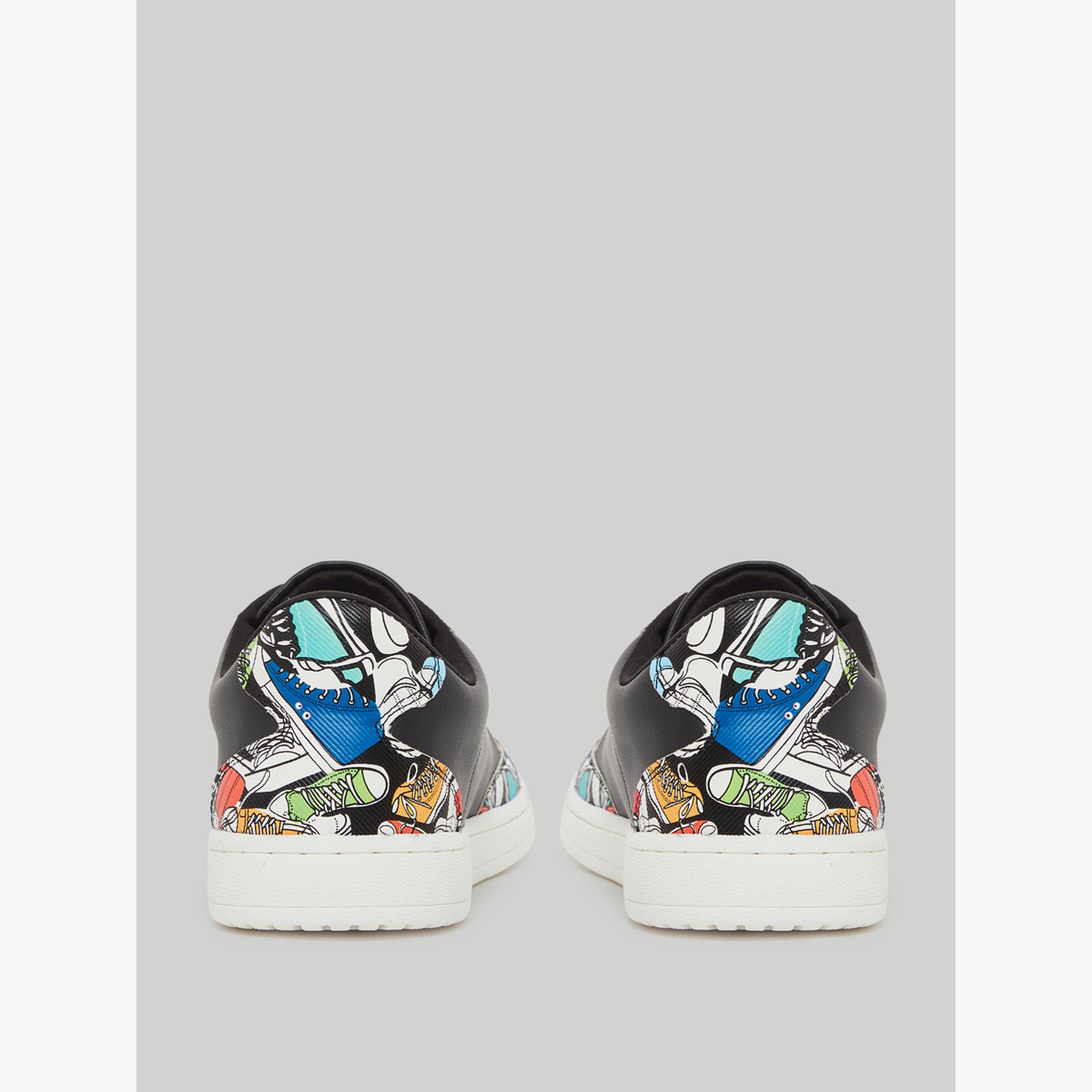 Styli Men Black Graphic Print Sneakers-men-shoes-sneakers-image-5