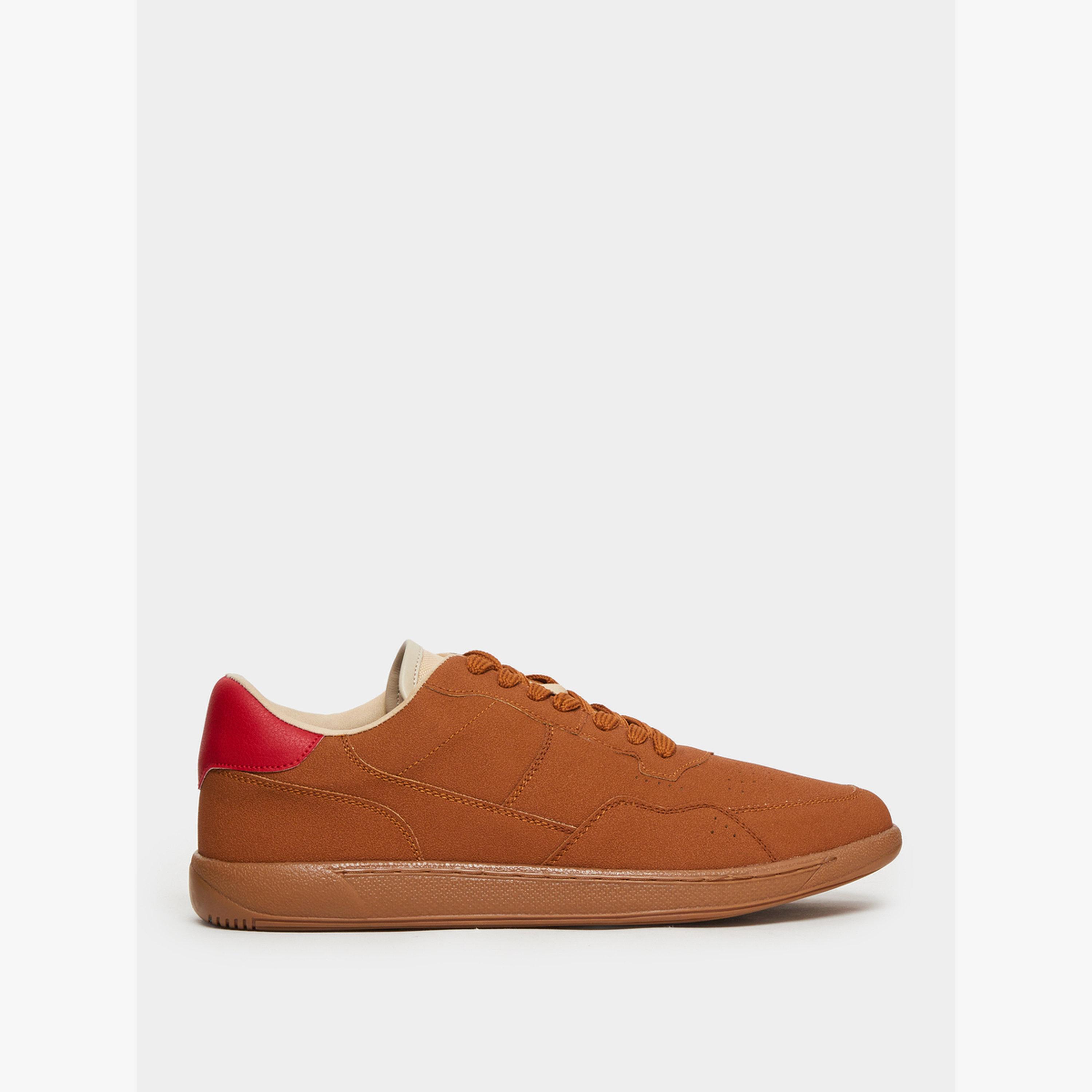 Styli Men Tan Suede Sneakers-men-shoes-sneakers-image-2