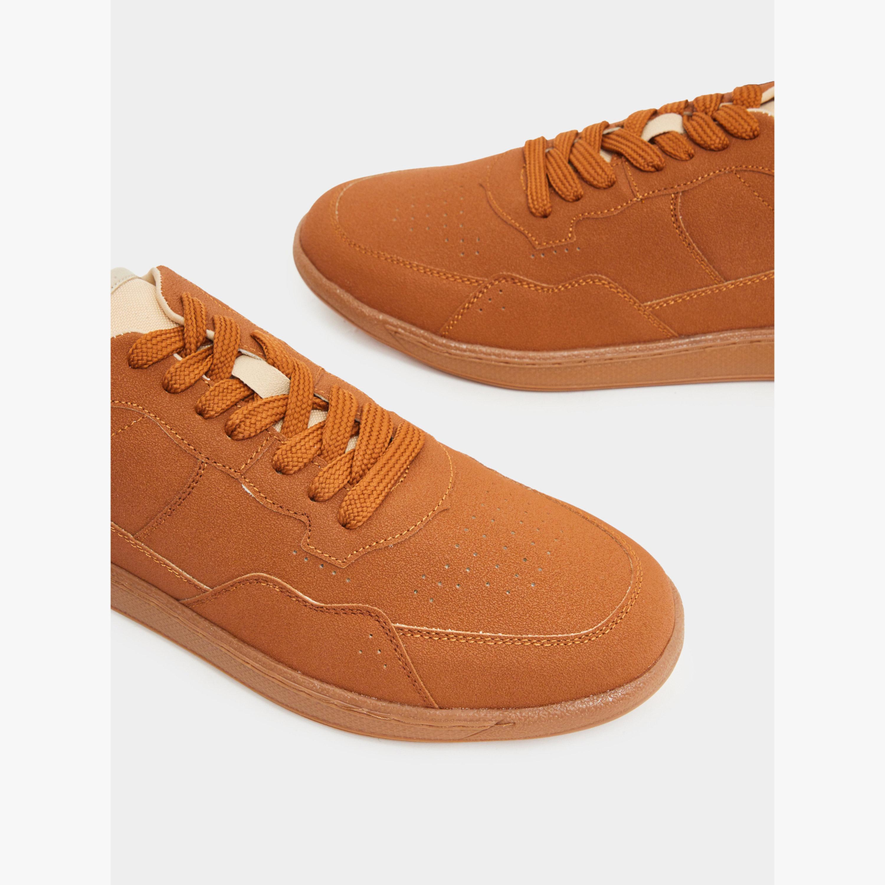 Styli Men Tan Suede Sneakers-men-shoes-sneakers-image-4