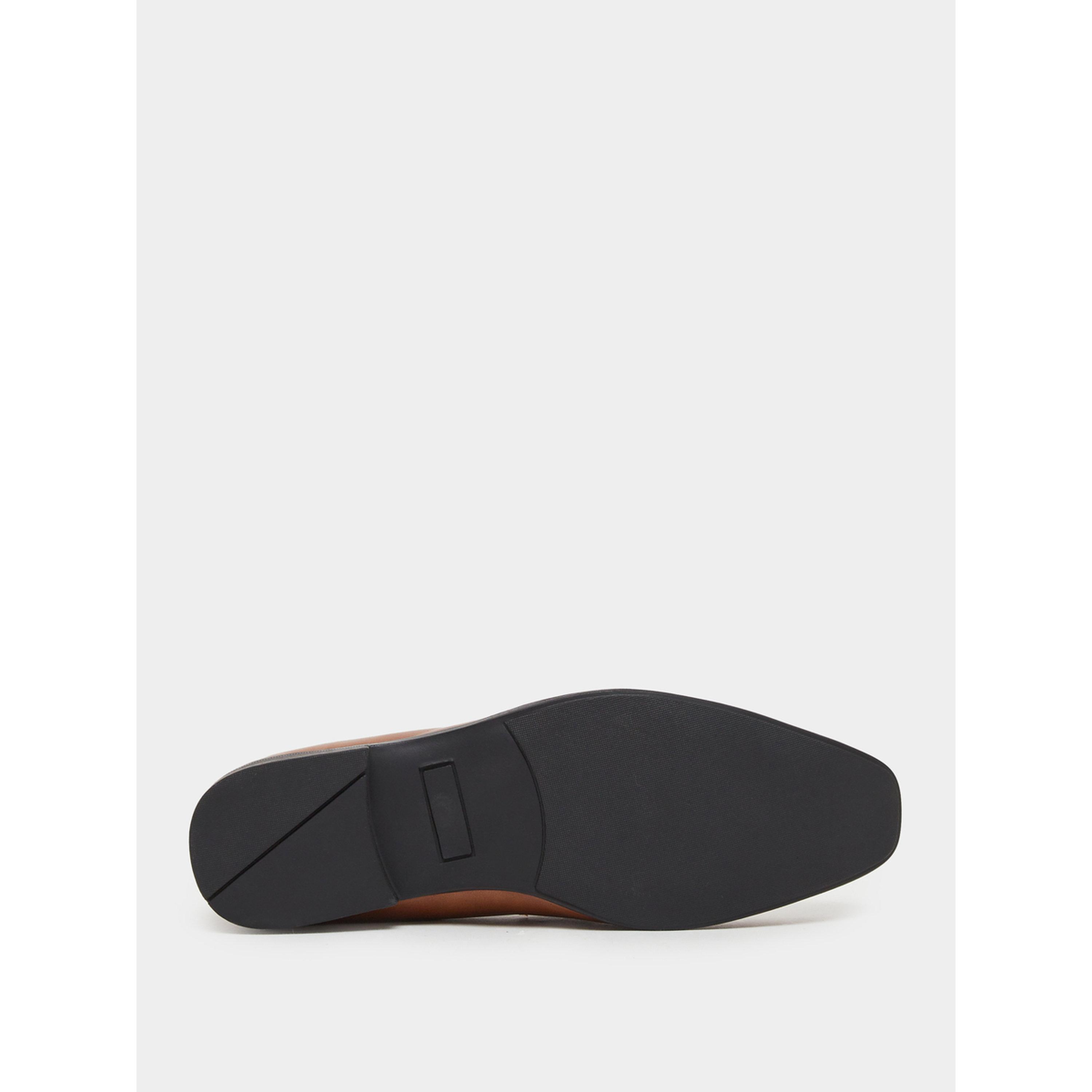 Styli Brown Textured Slip-On Loafers-men-shoes-loafersandmoccasins-image-6