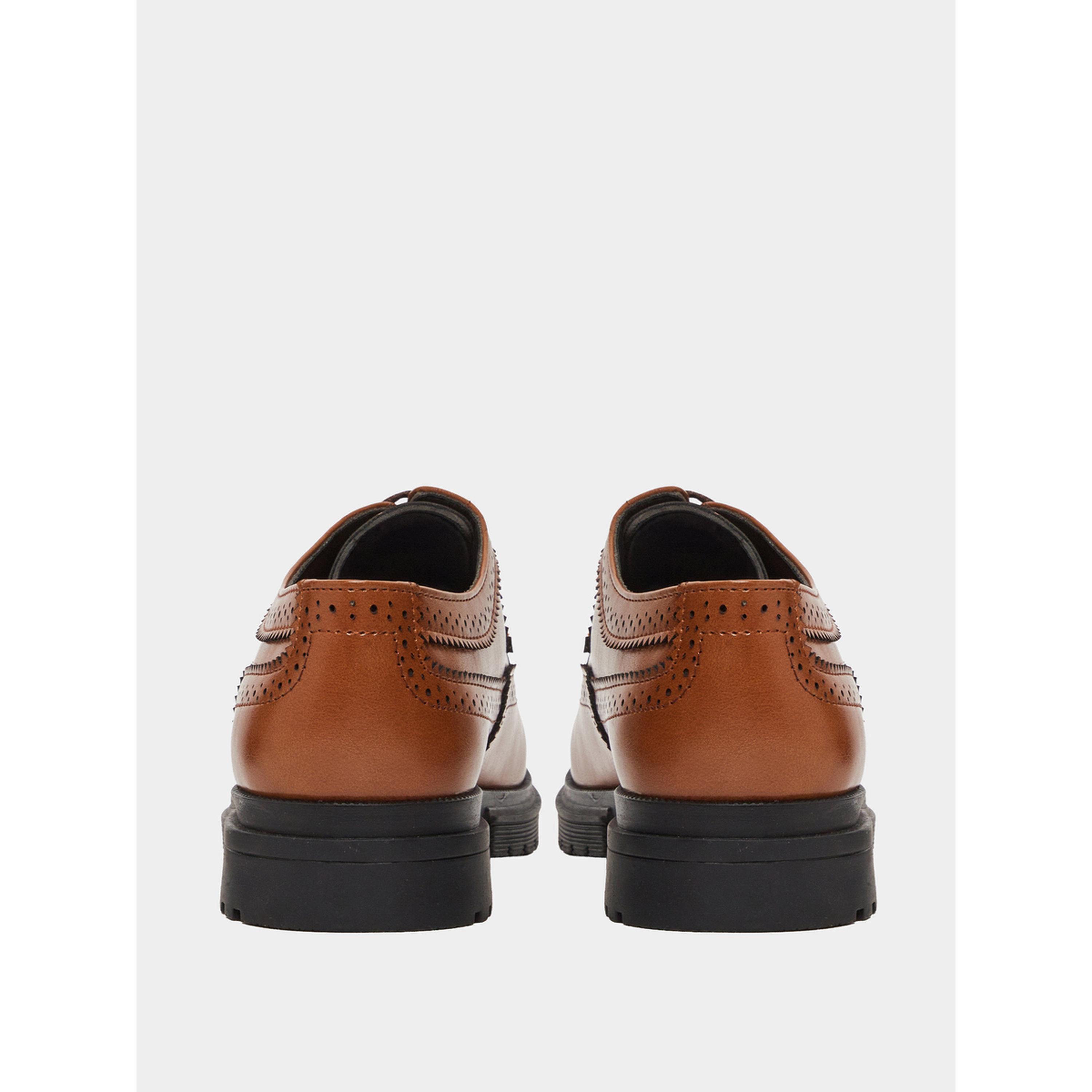 Styli Brown Chunky Brogue Lace-Up Shoes-men-shoes-formalshoes-image-5