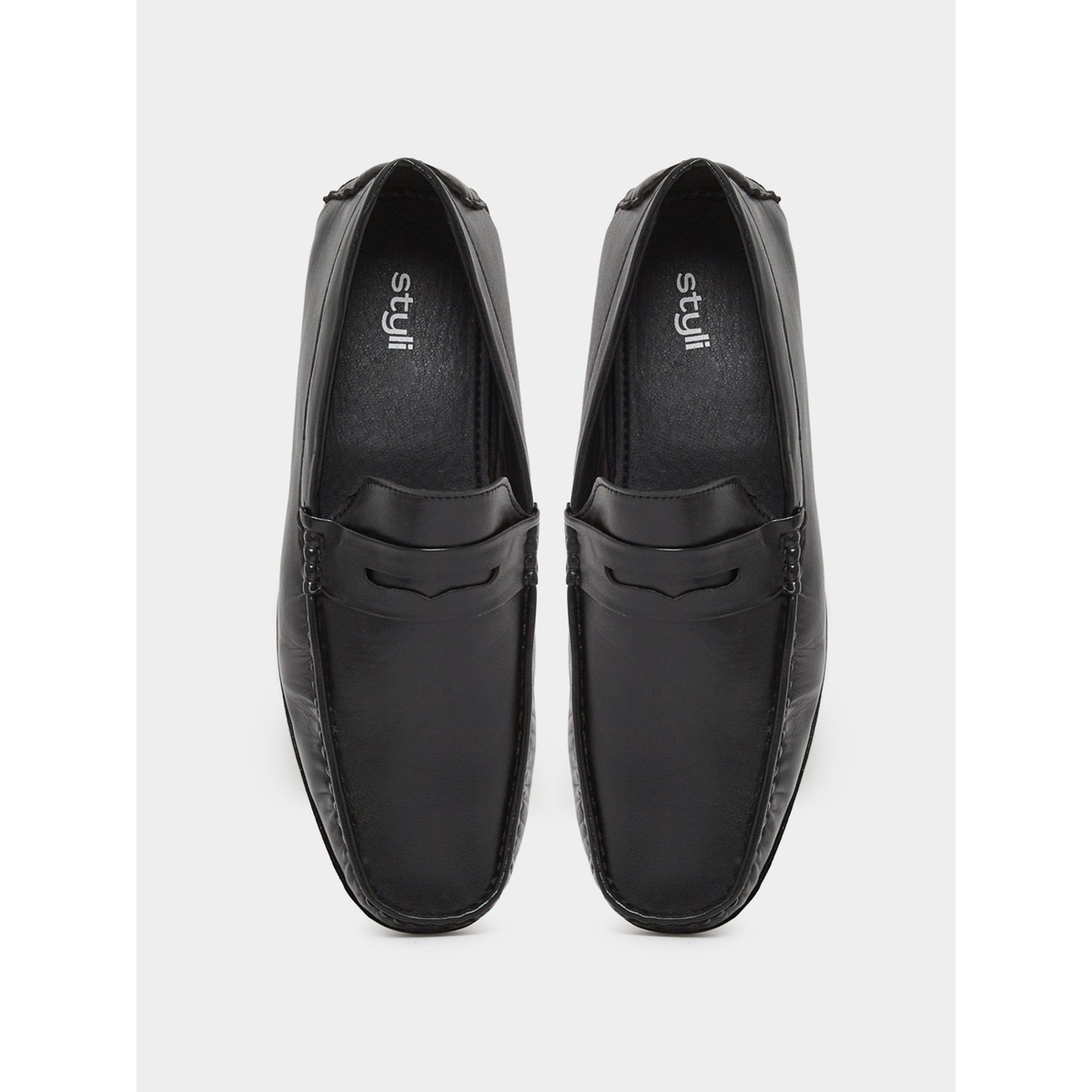 Styli Black Casual Loafers-men-shoes-loafersandmoccasins-image-3