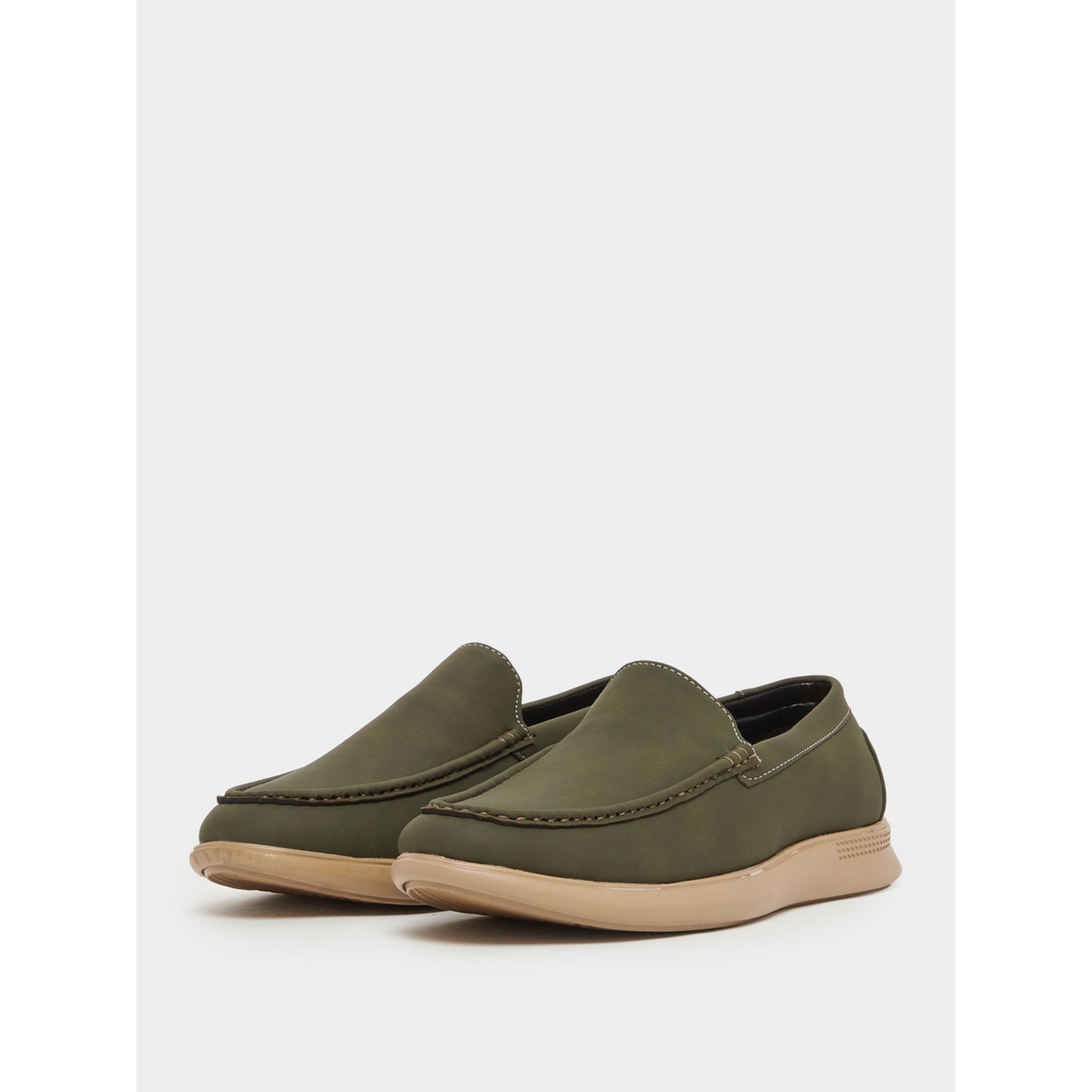 Styli Olive Classic Slip-On Loafers-men-shoes-loafersandmoccasins-image-1