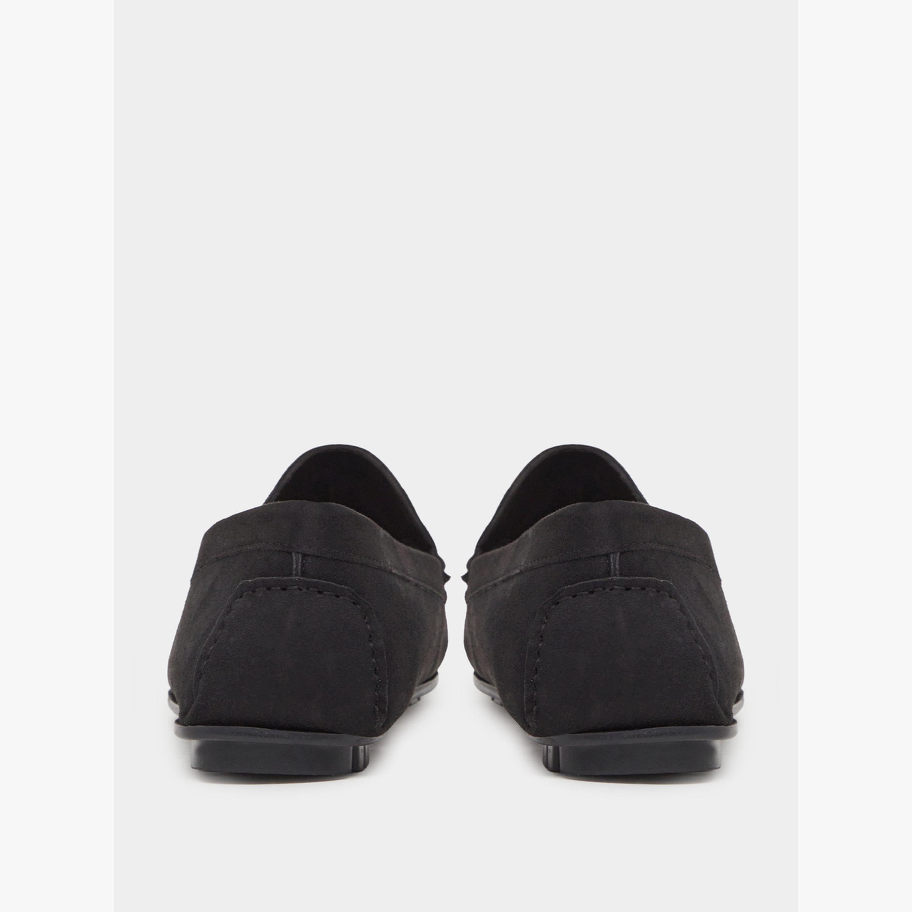 Styli Men Black Suede Loafers-men-shoes-loafersandmoccasins-image-5