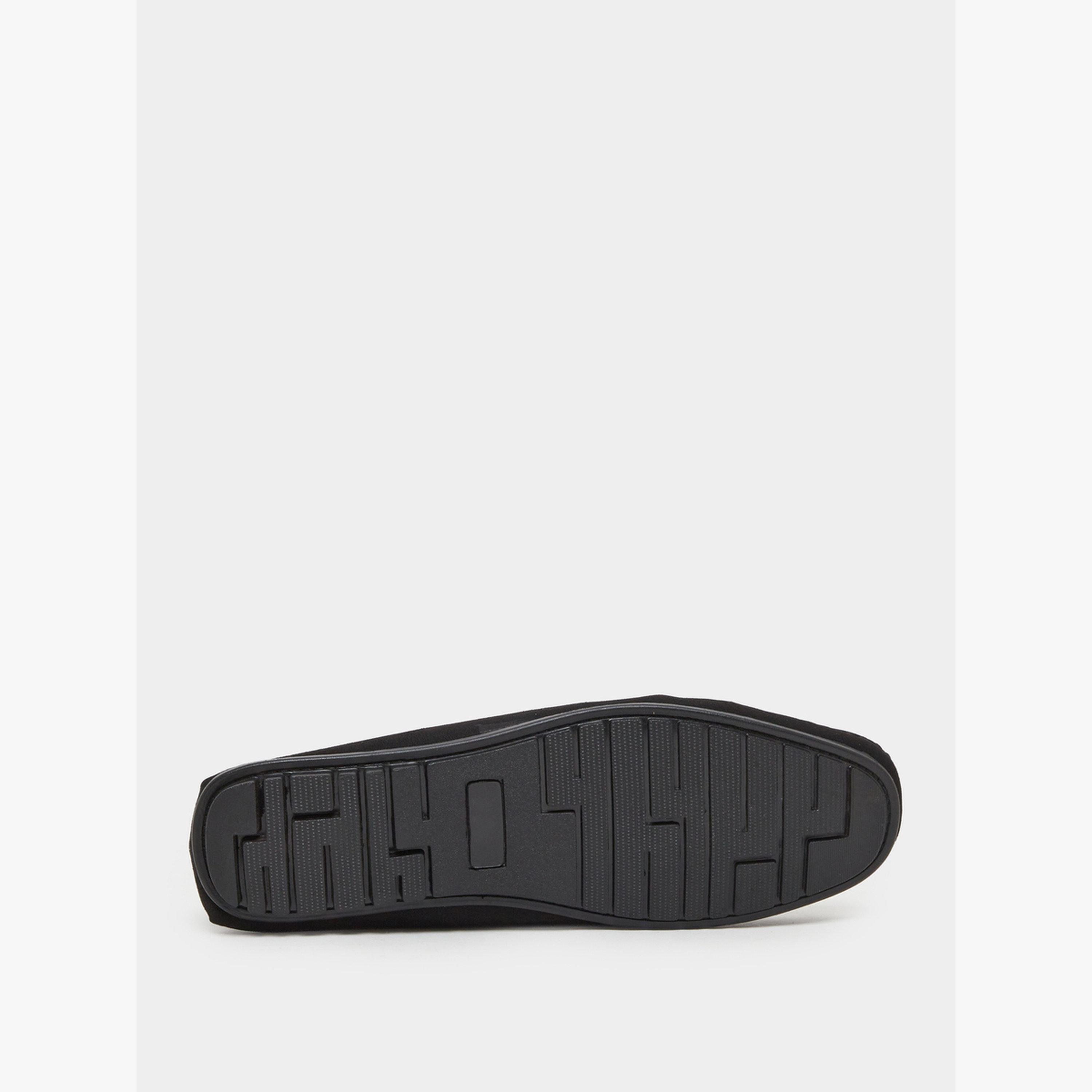 Styli Men Black Suede Loafers-men-shoes-loafersandmoccasins-image-6
