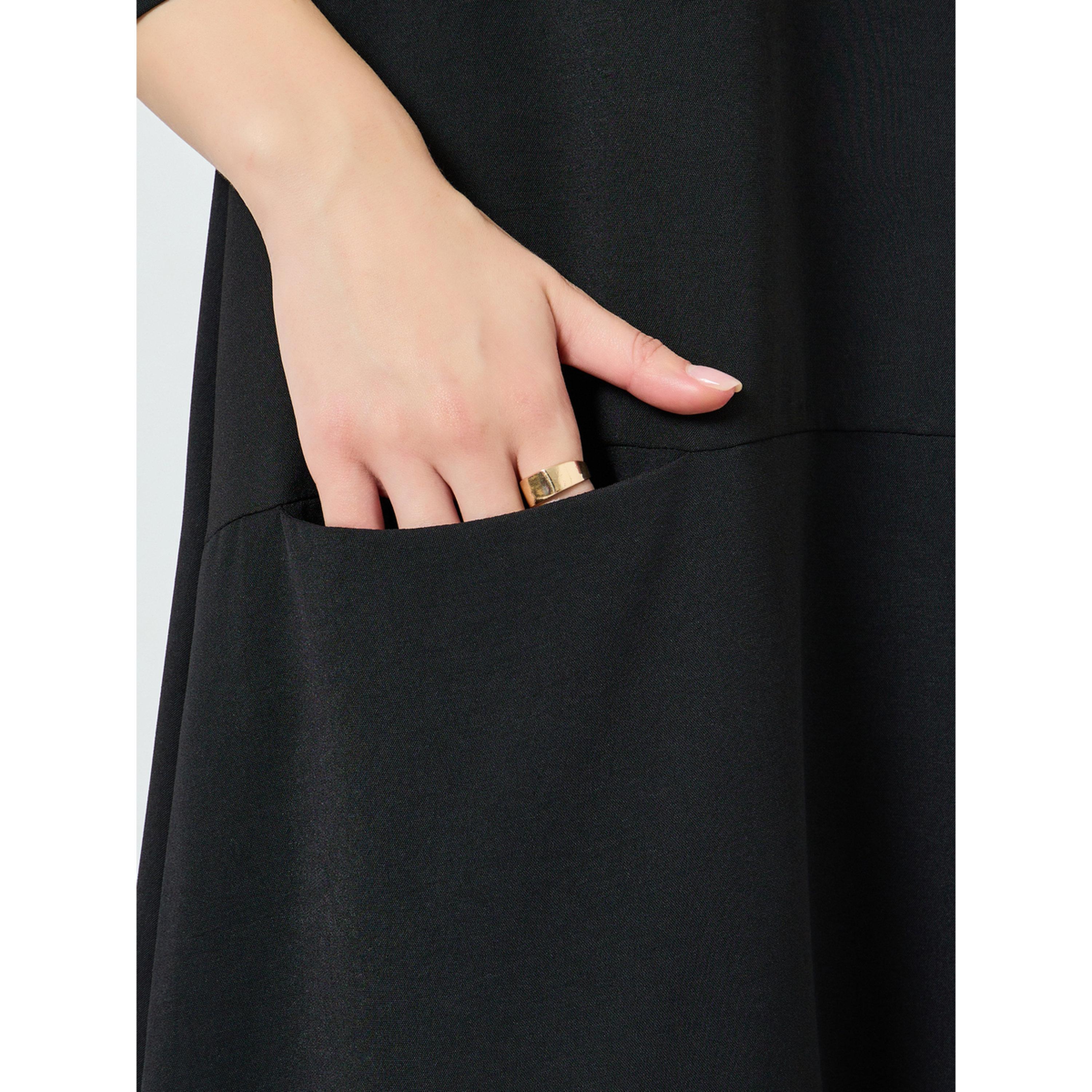 فستان طويل بقصة واسعة وأكمام 3/4-women-clothing-dresses-image-5