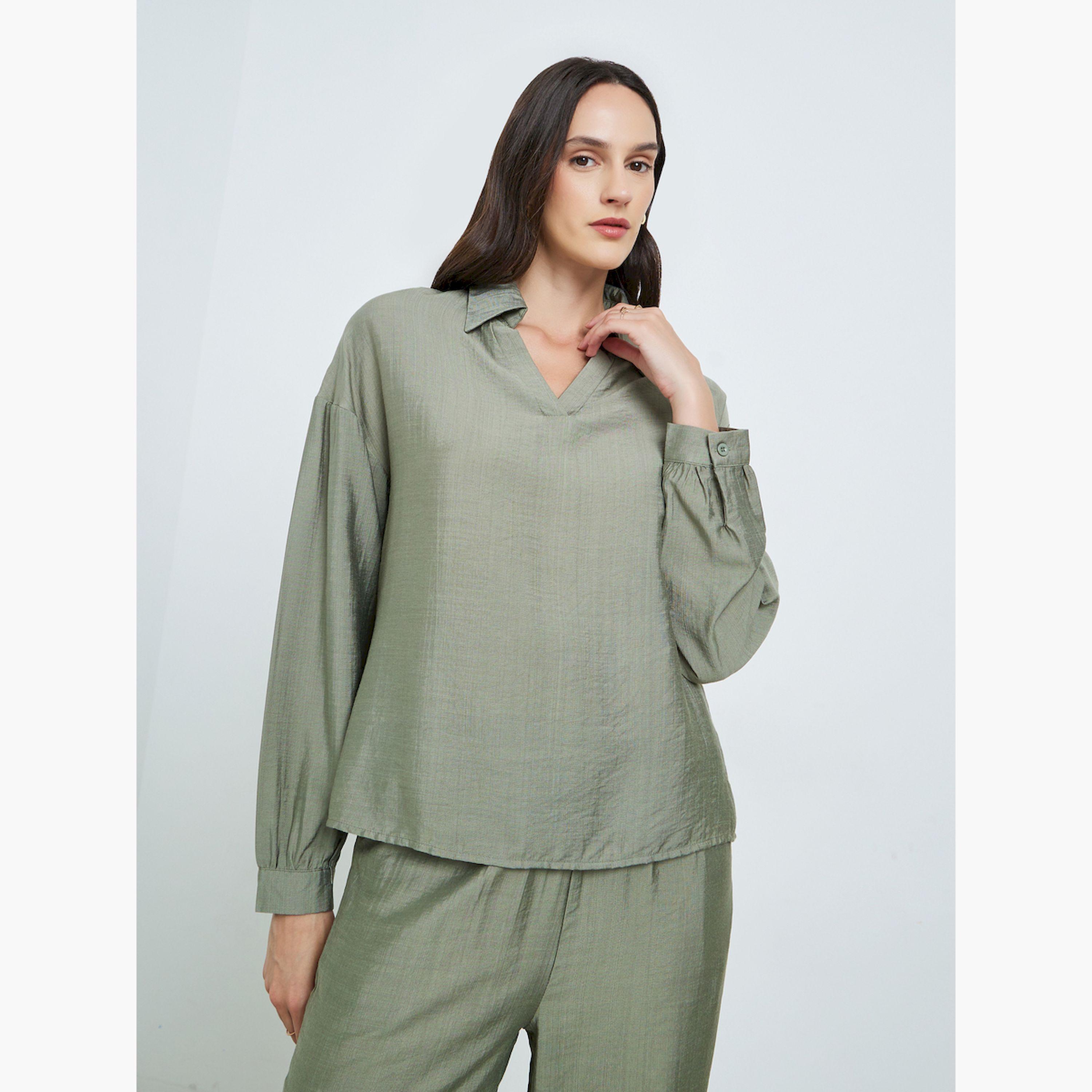 طقم بنطال وبلوزة طويلة الأكمام-women-clothing-coordsets-image-3
