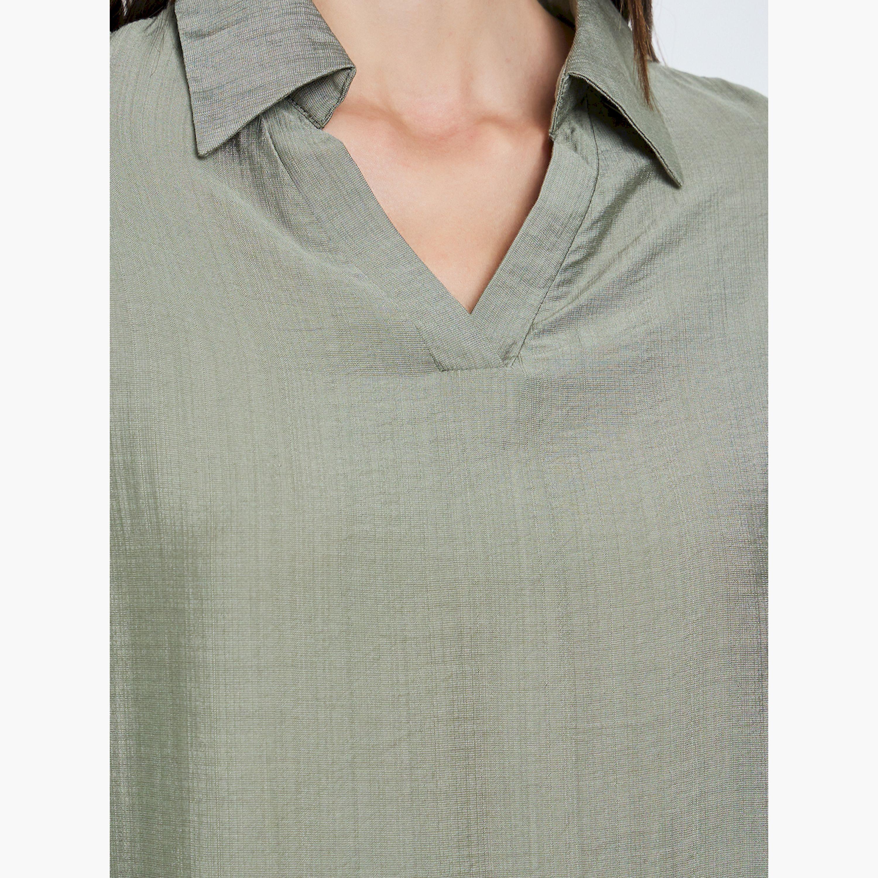 Take Two X Styli Khaki Long Sleeve Top and Trousers Co-Ords-women-clothing-coordsets-image-4