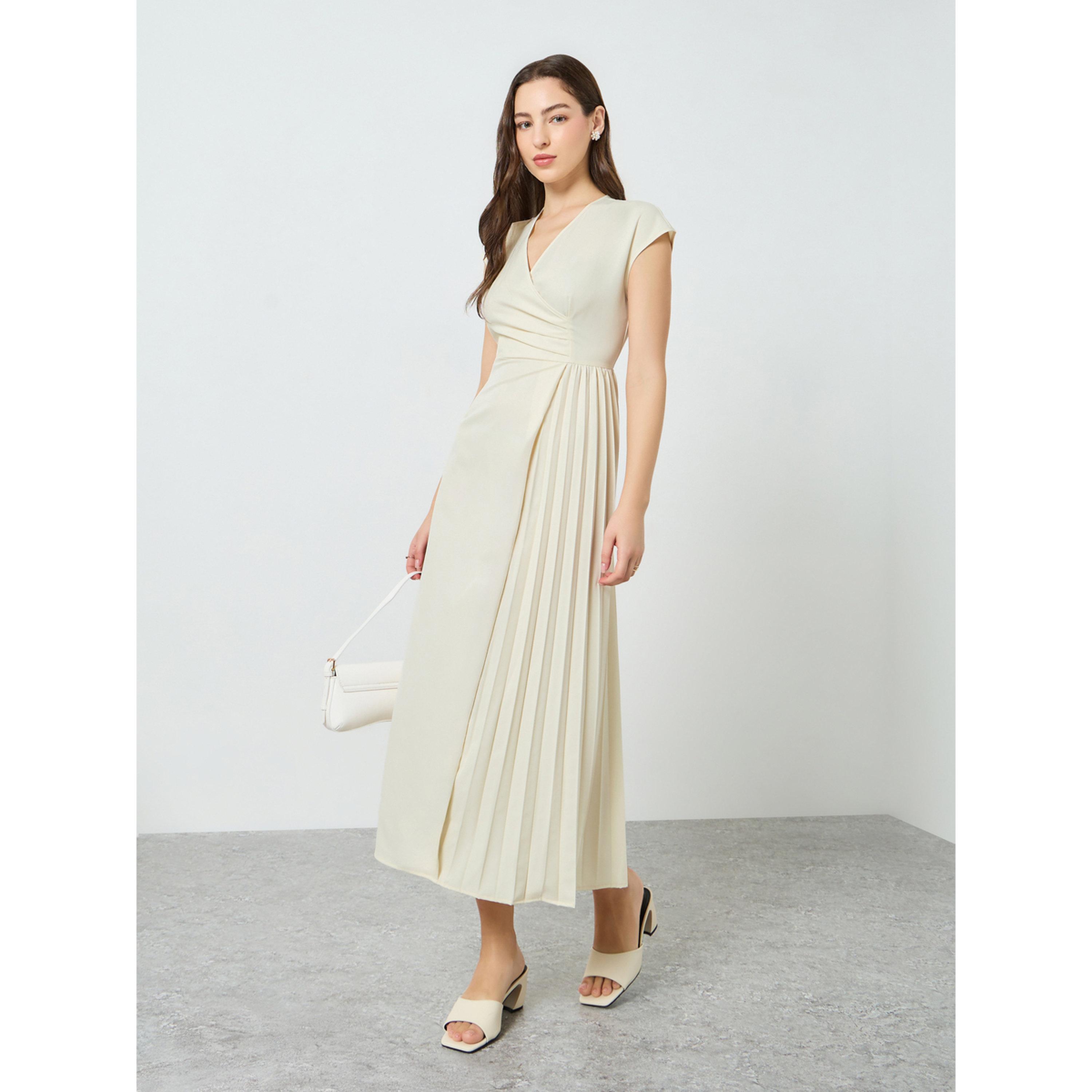 فستان ميدي بطيات-women-clothing-dresses-image-1