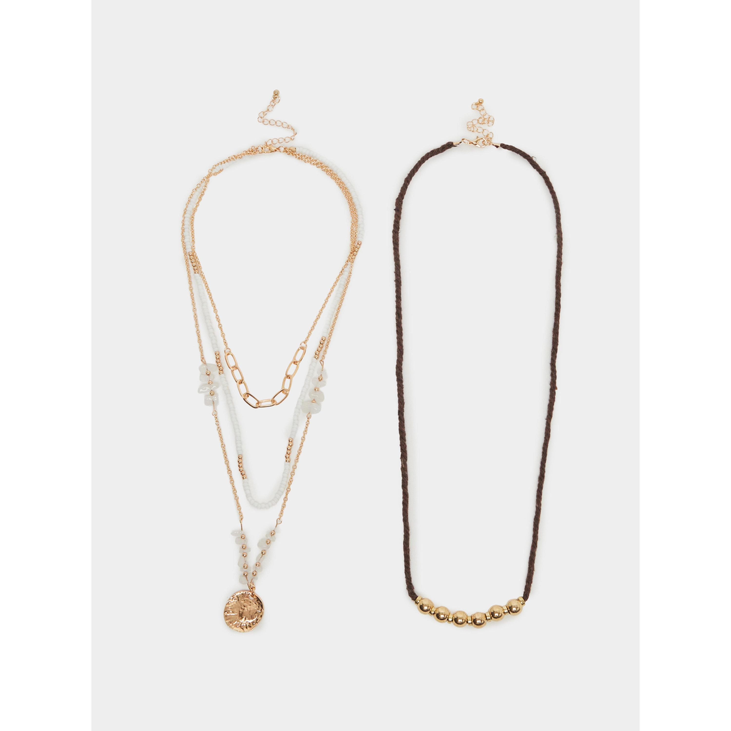 Styli Pack of 2 - Boho Layered Necklace-women-watchesandjewellery-jewellery-necklacesandpendants-image-1