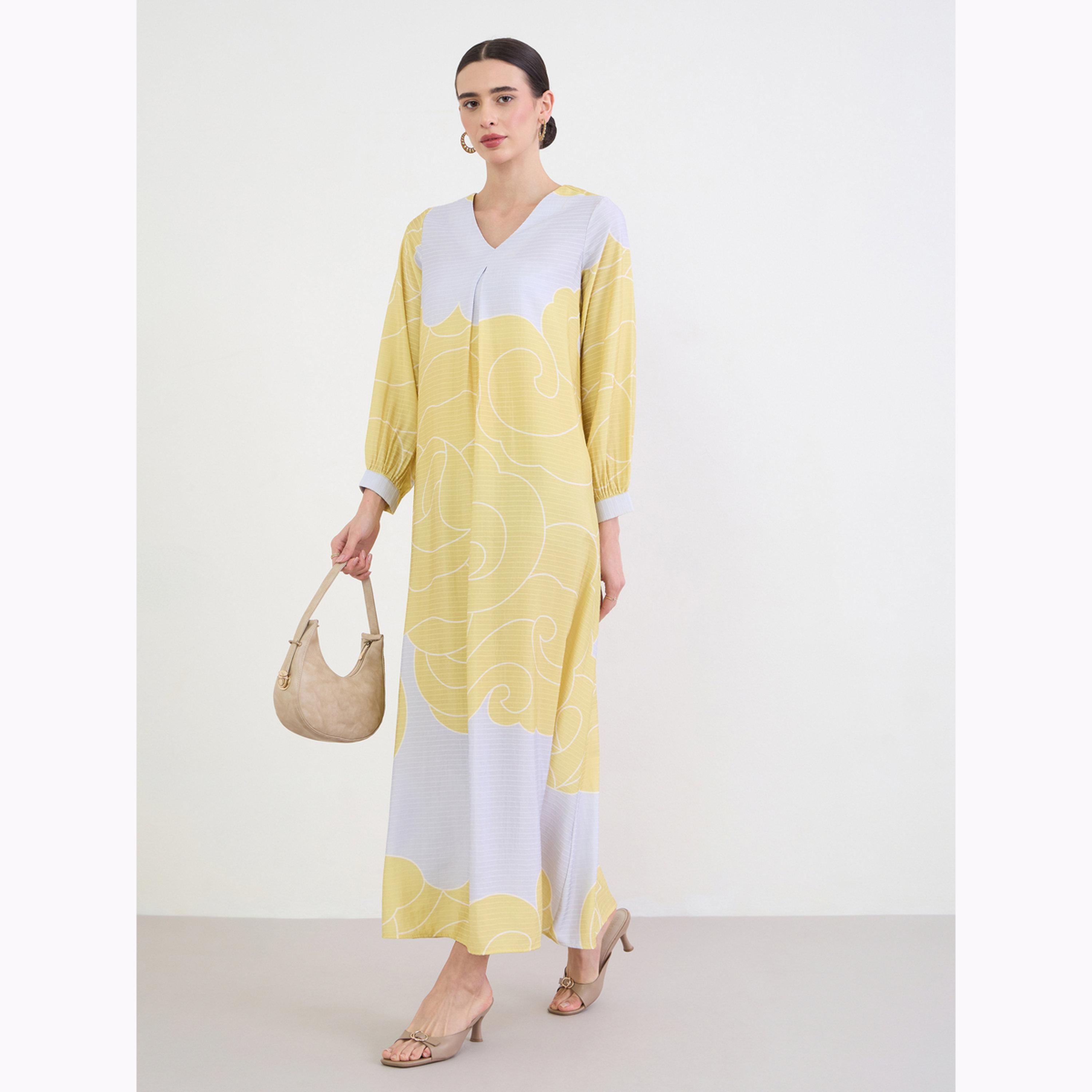 جلابية بحافة واسعة وطبعة-women-arabicclothing-jalabiyas-image-2