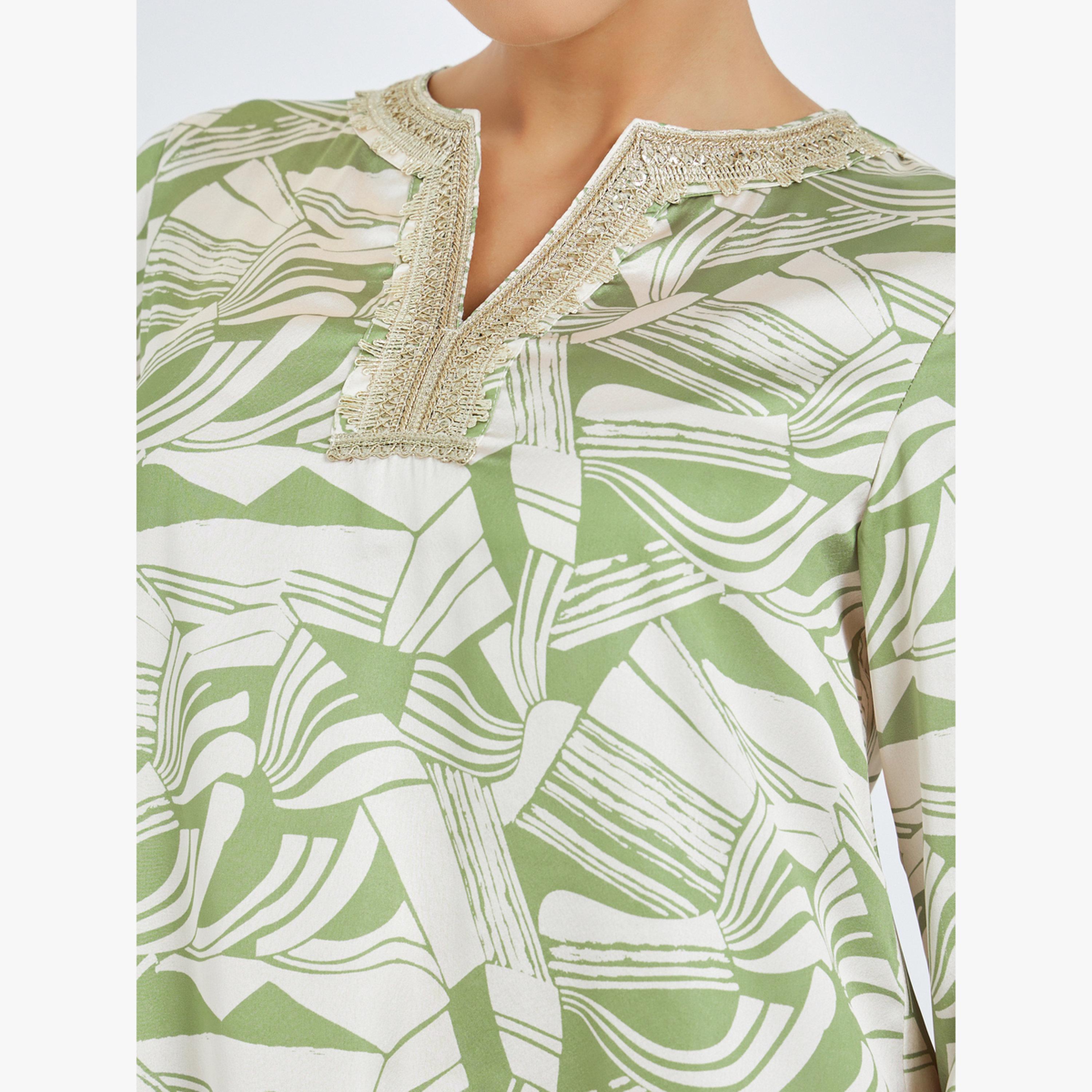 جلابية بطبعة رقمية بالكامل-women-arabicclothing-jalabiyas-image-5