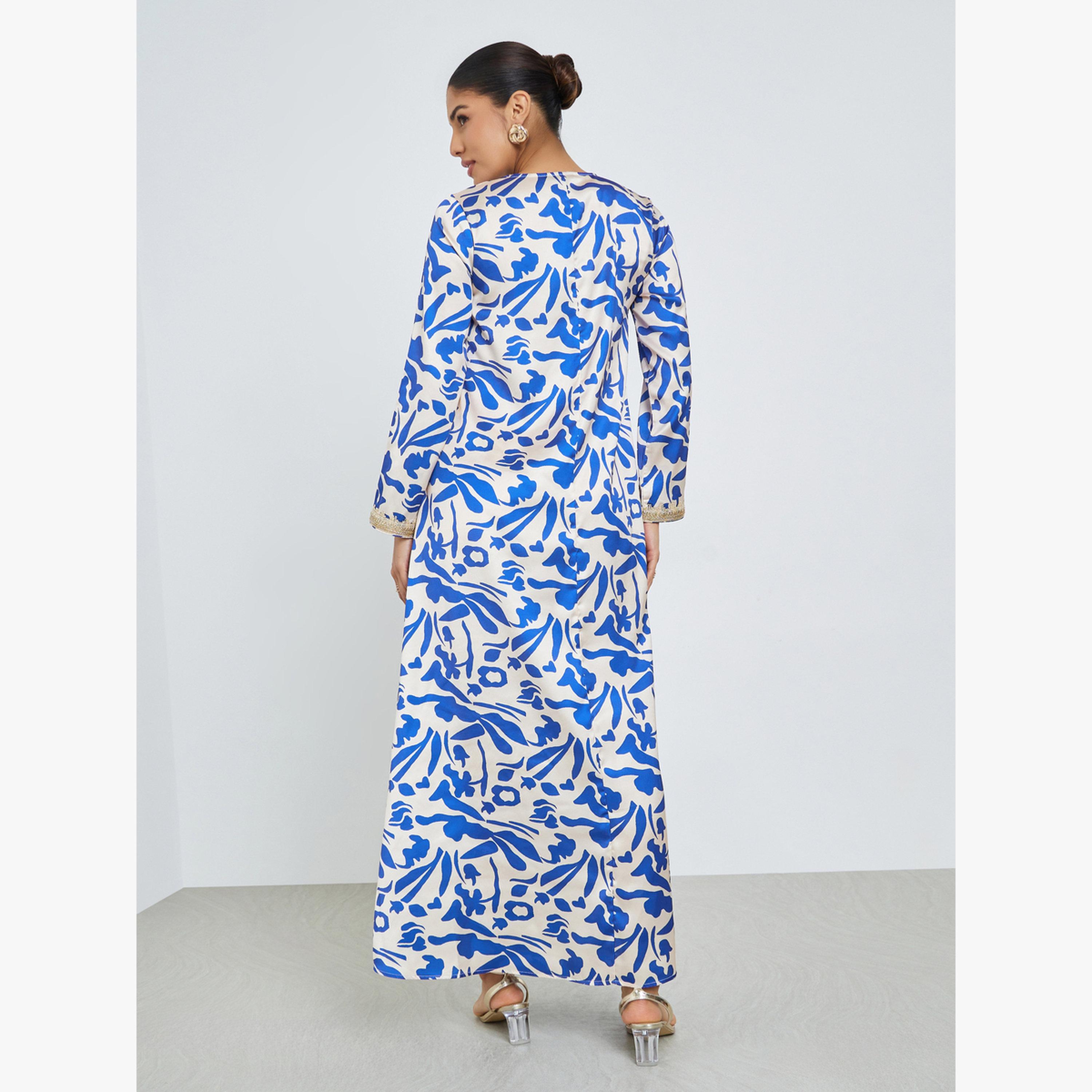 جلابية بطبعة رقمية شاملة-women-arabicclothing-jalabiyas-image-4