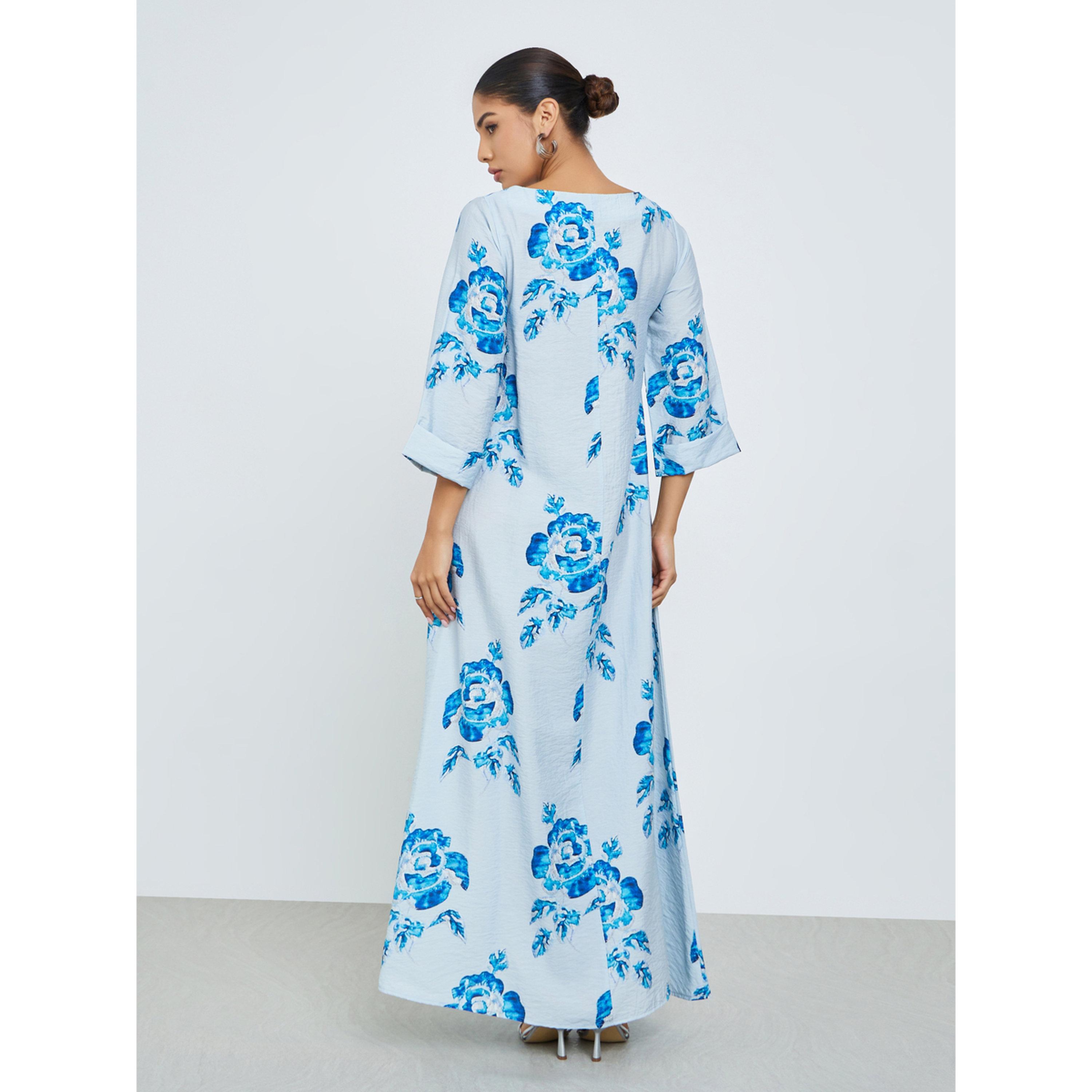 جلابية بطبعة أزهار رقمية-women-arabicclothing-jalabiyas-image-4
