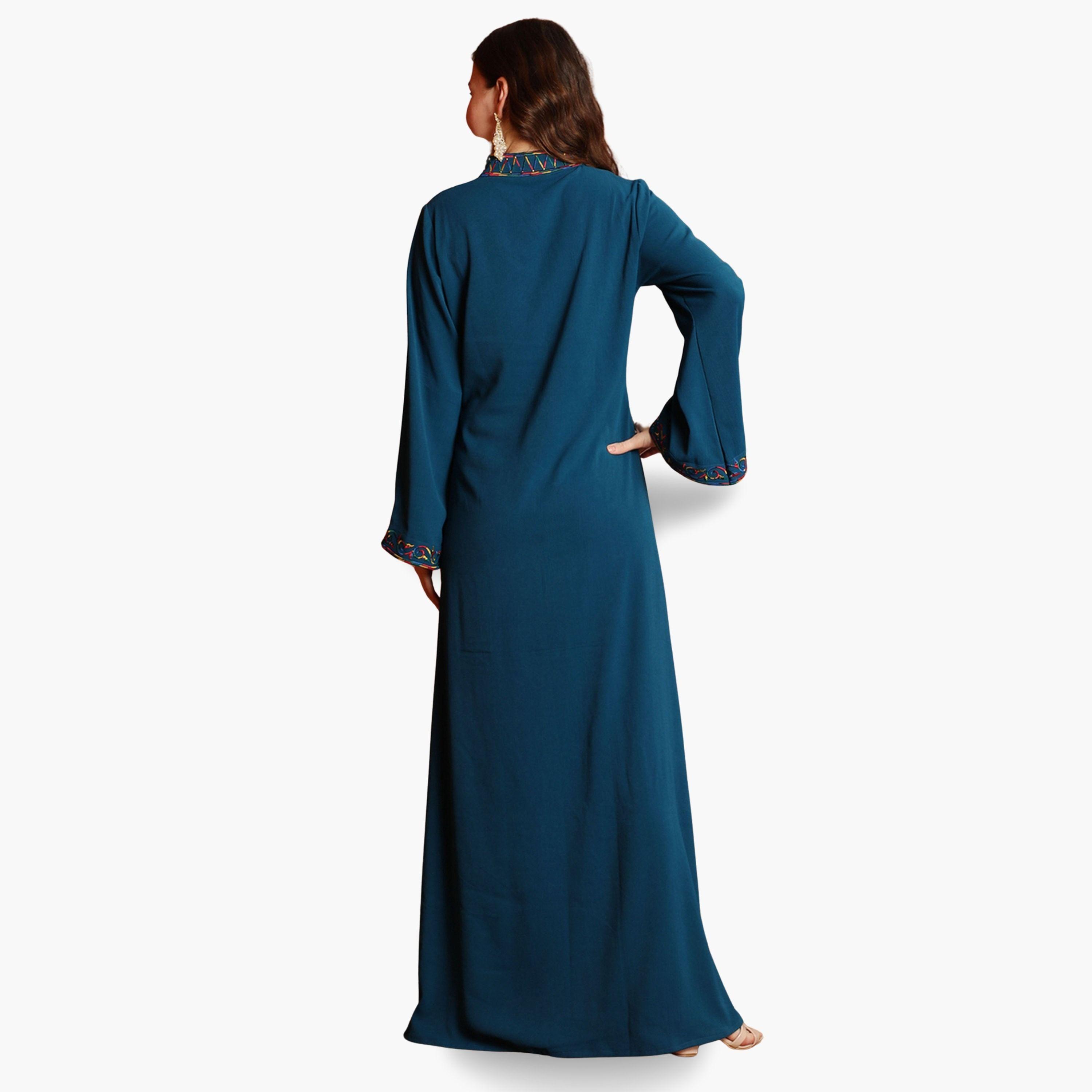 جلابية بتفاصيل مُطرّزة وياقة عالية-women-arabicclothing-jalabiyas-image-4