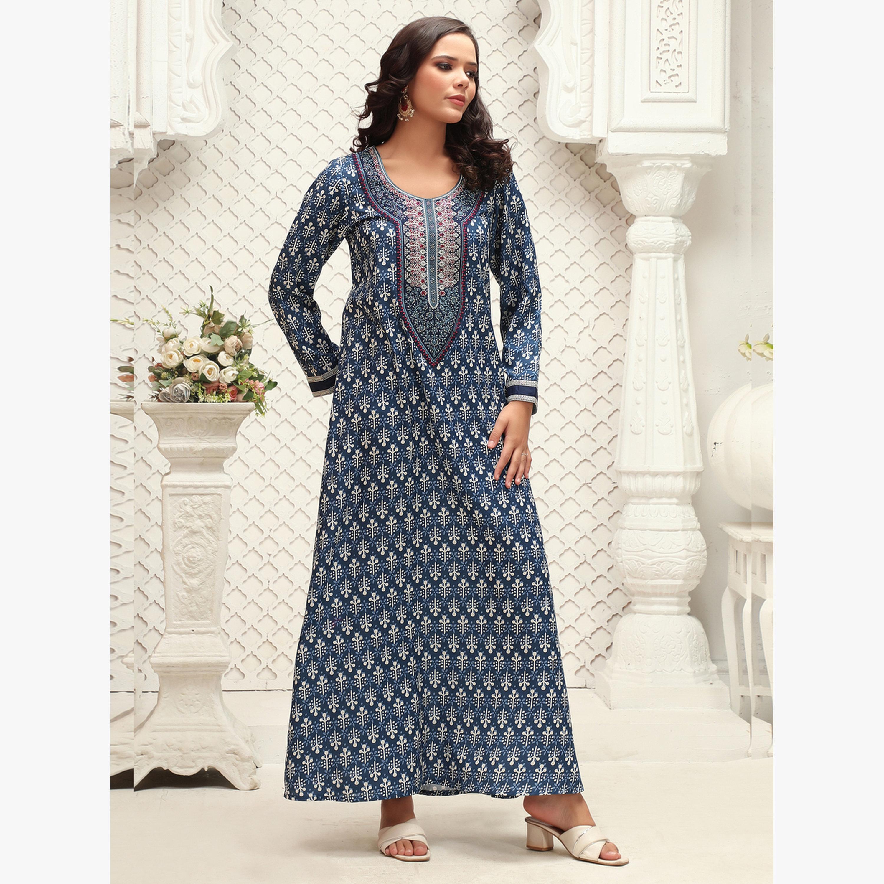 جلابية طويل مطبعة بالكامل-women-arabicclothing-jalabiyas-image-5