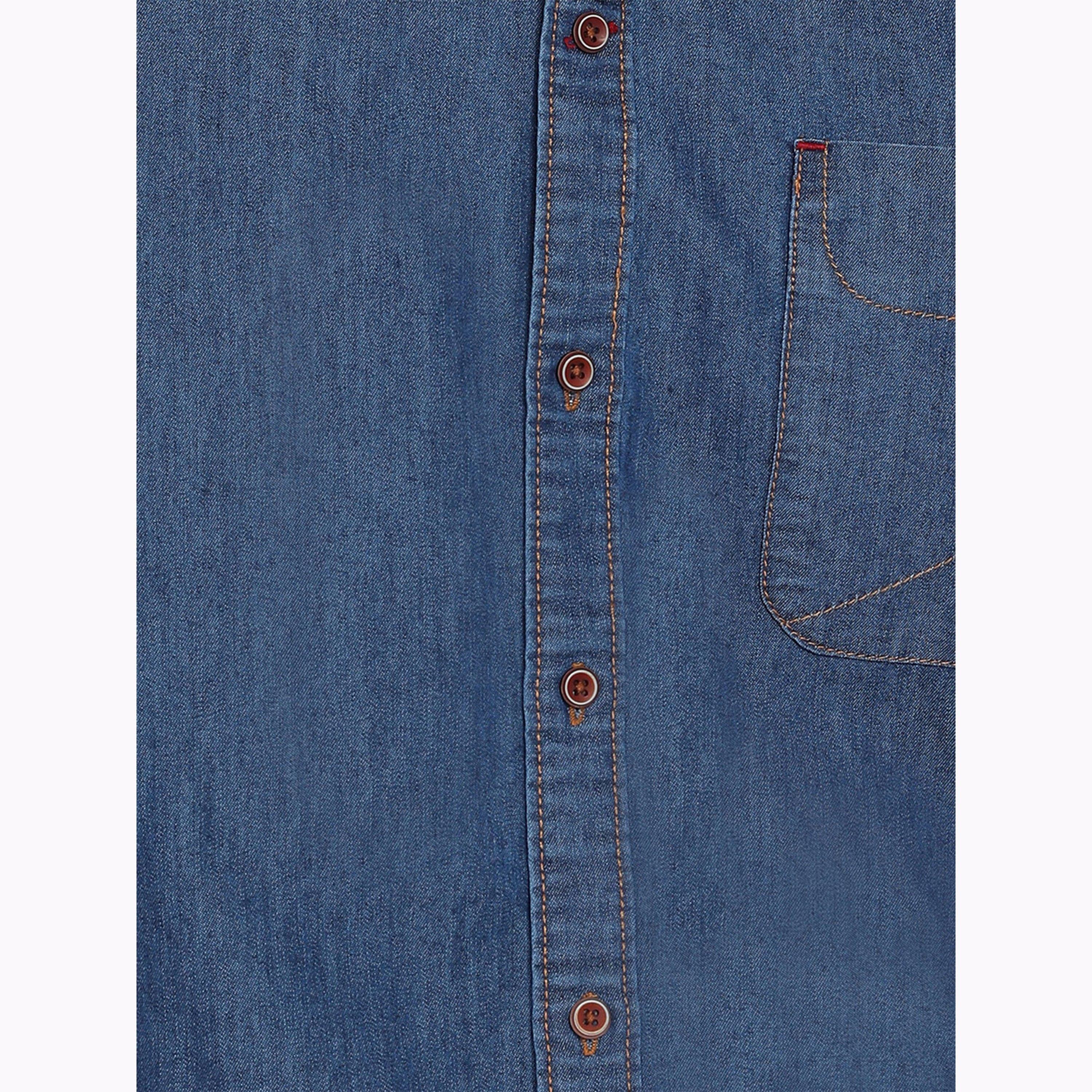 KUONS AVENUE X Styli Men Blue Denim Shirt-men-clothing-shirts-image-6