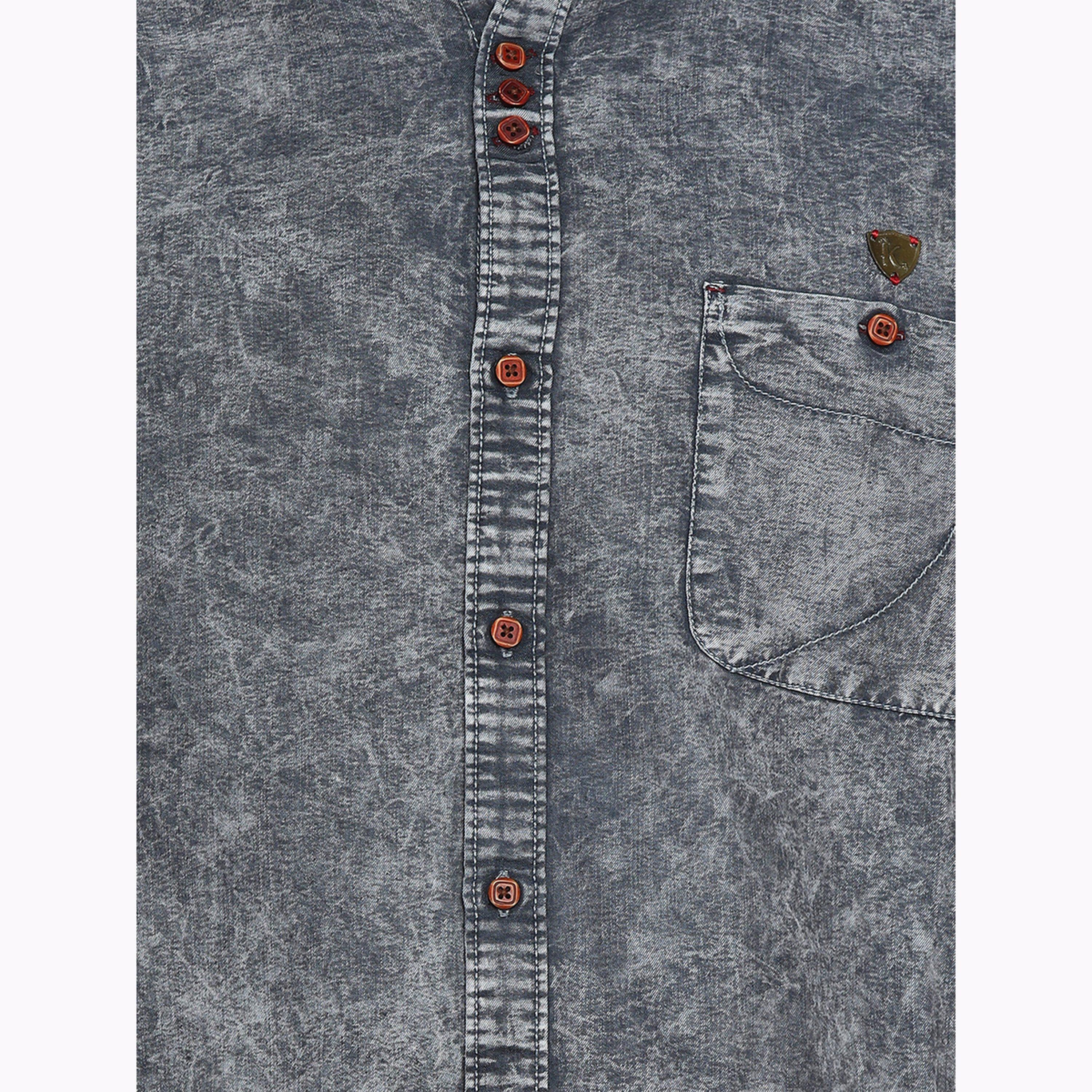 KUONS AVENUE X Styli Men Grey Denim Washed Shirt-men-clothing-shirts-image-6