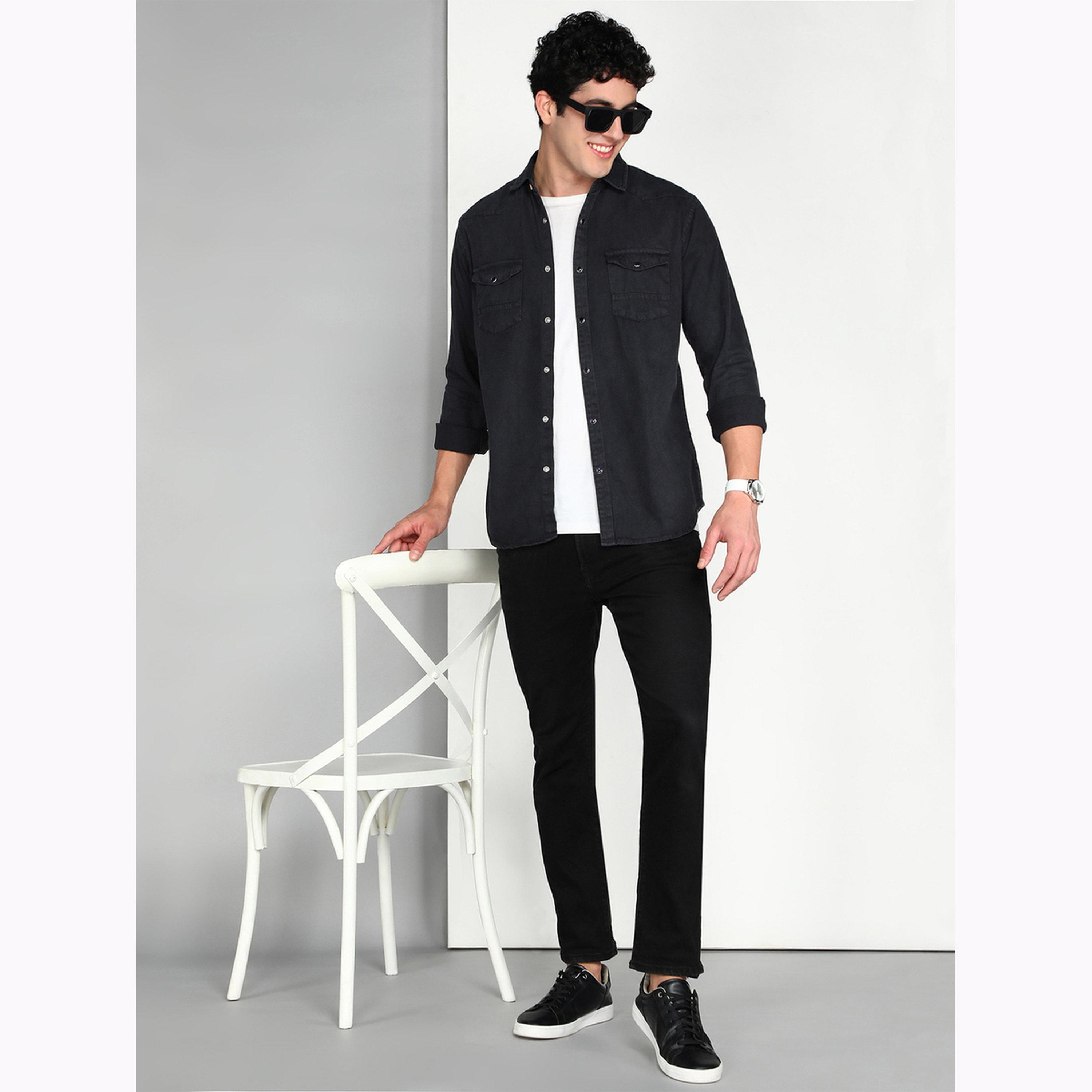 قميص دنيم رجالي رمادي بأزرار-men-clothing-shirts-image-2