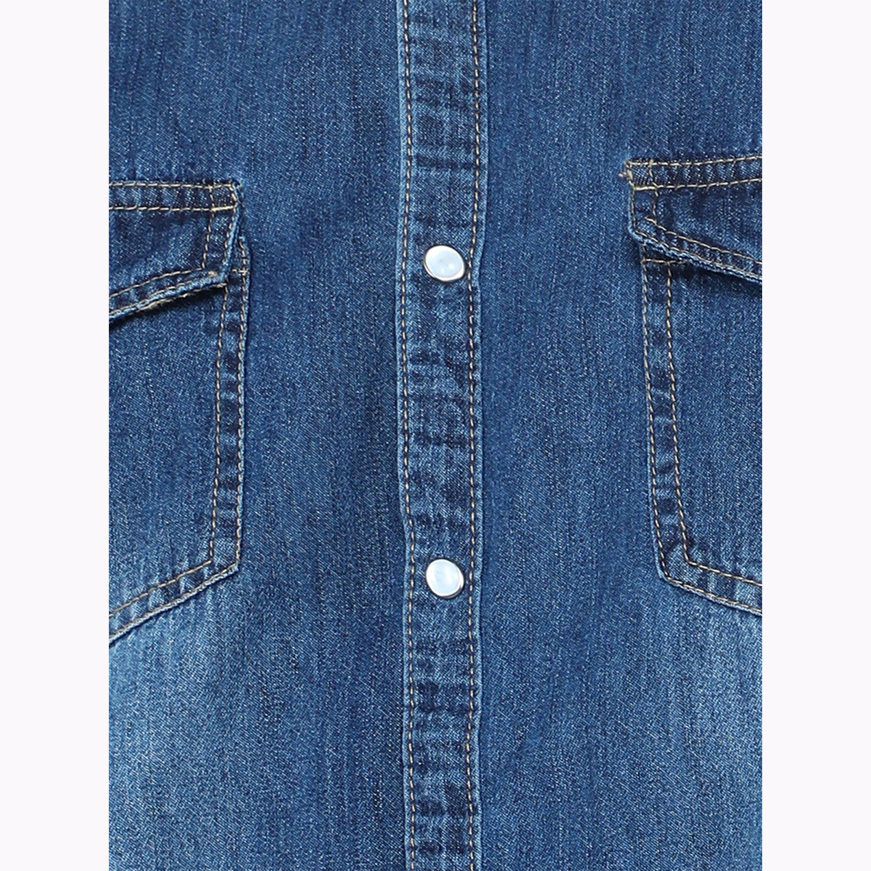 KUONS AVENUE X Styli Men Faded Denim Shirt with Flap Pocket-men-clothing-shirts-image-6
