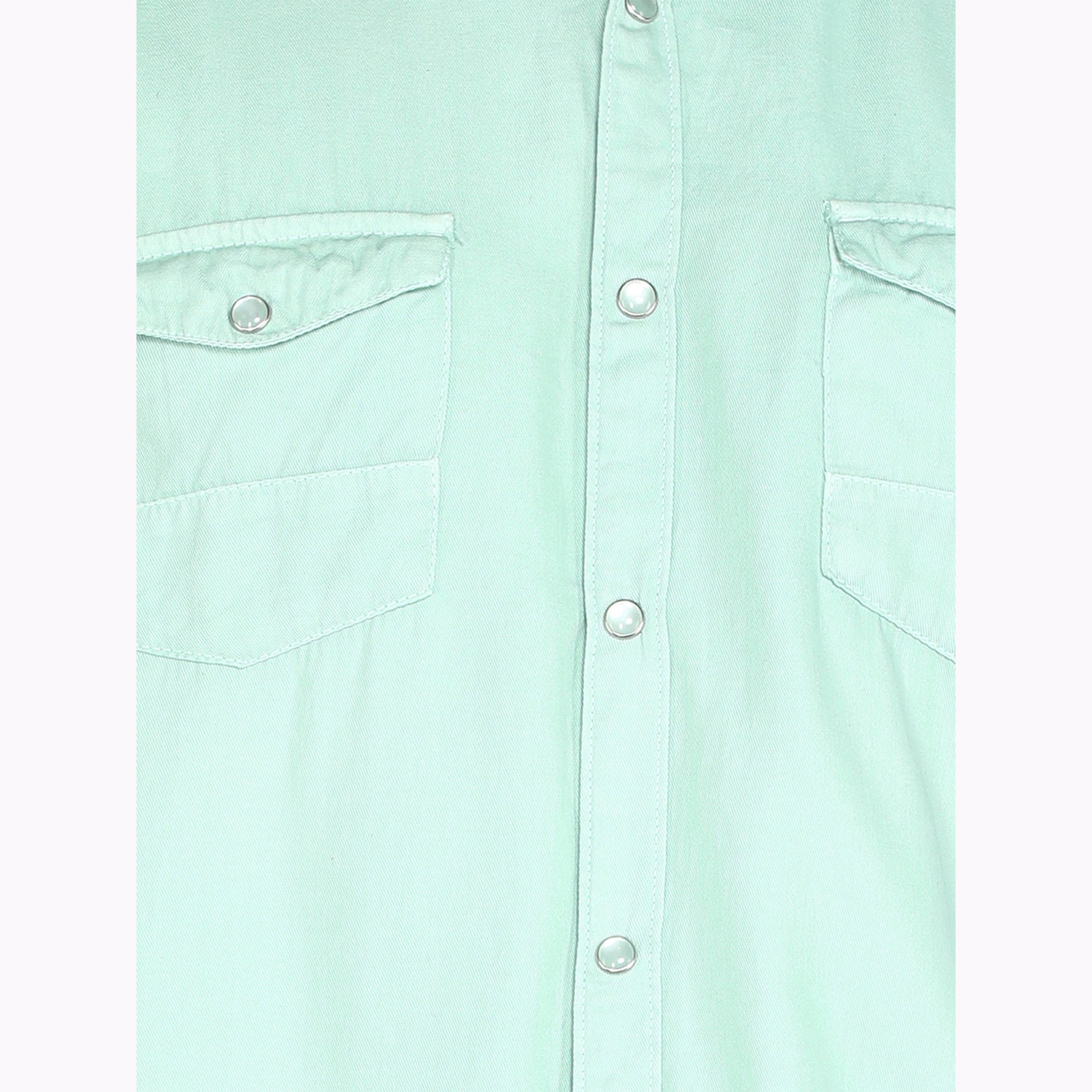 قميص قطن تويل أخضر-men-clothing-shirts-image-6