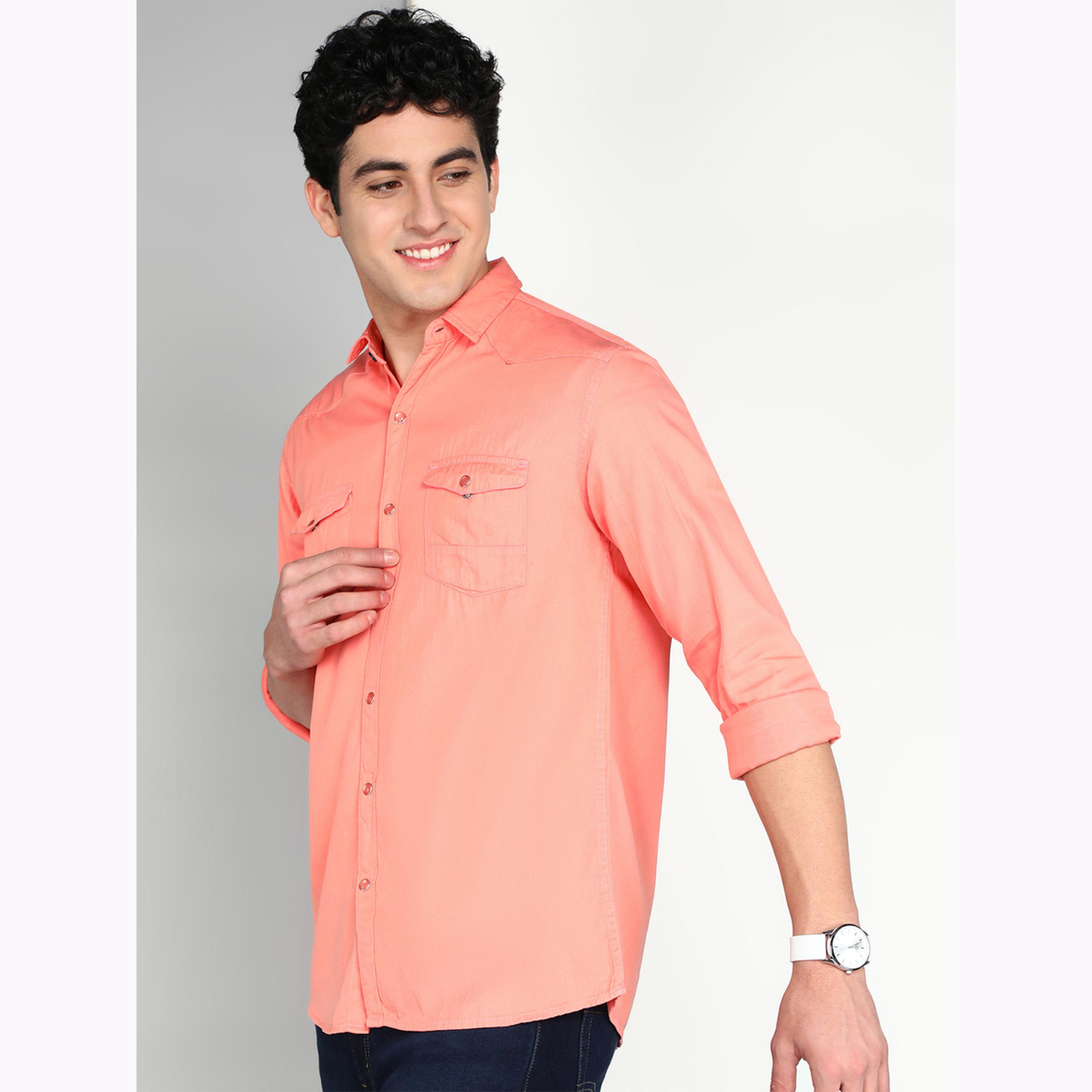 قميص قطن تويل خوخي-men-clothing-shirts-image-4