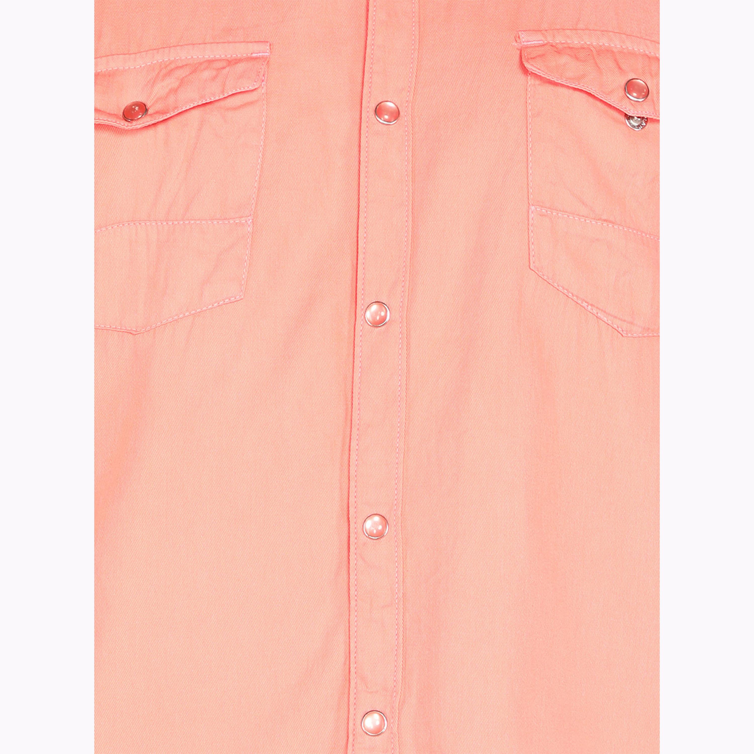 KUONS AVENUE X Styli Men Peach Cotton Twill Shirt-men-clothing-shirts-image-6