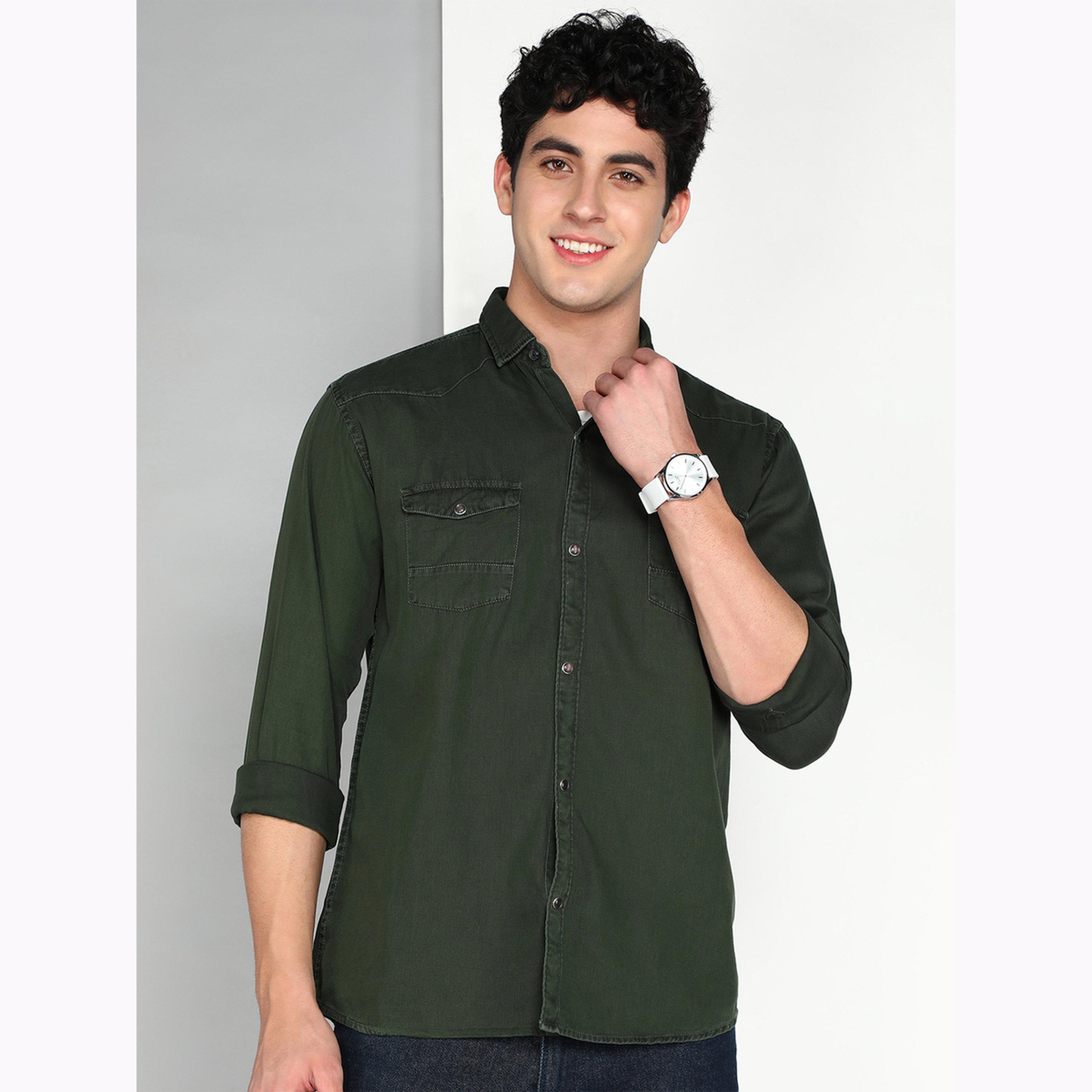 قميص قطن تويل-men-clothing-shirts-image-1