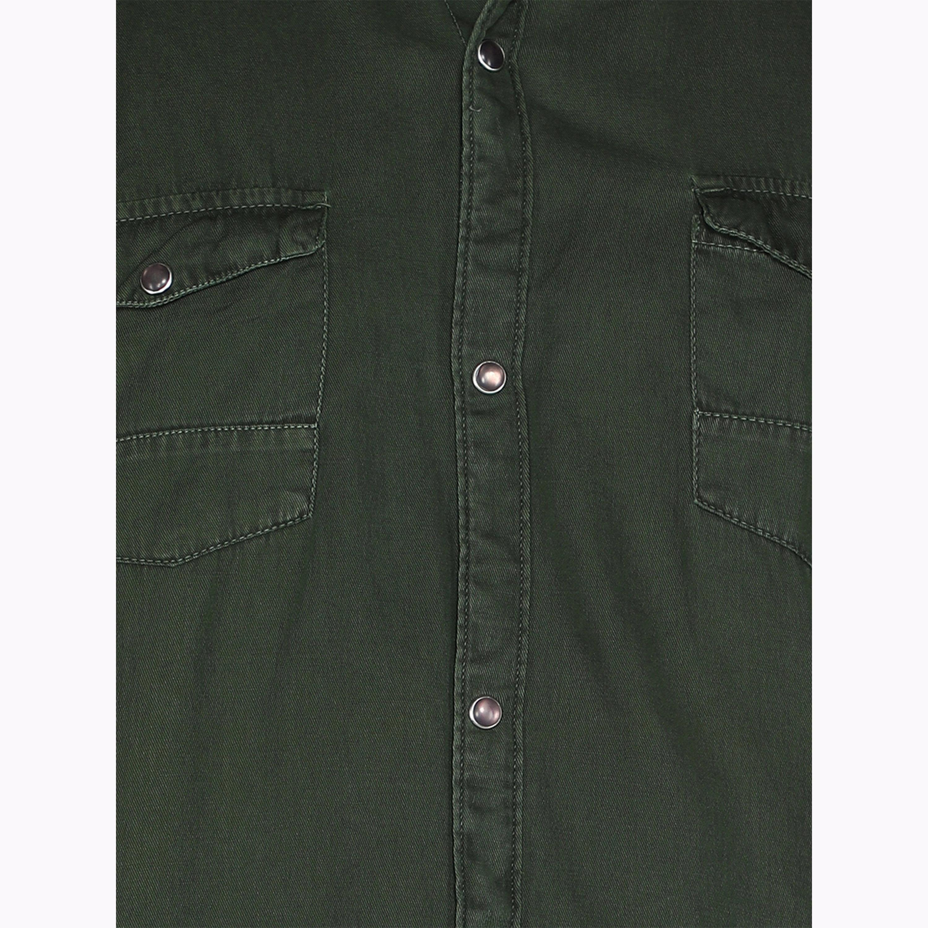 KUONS AVENUE X Styli Men Olive Cotton Twill Shirt-men-clothing-shirts-image-6