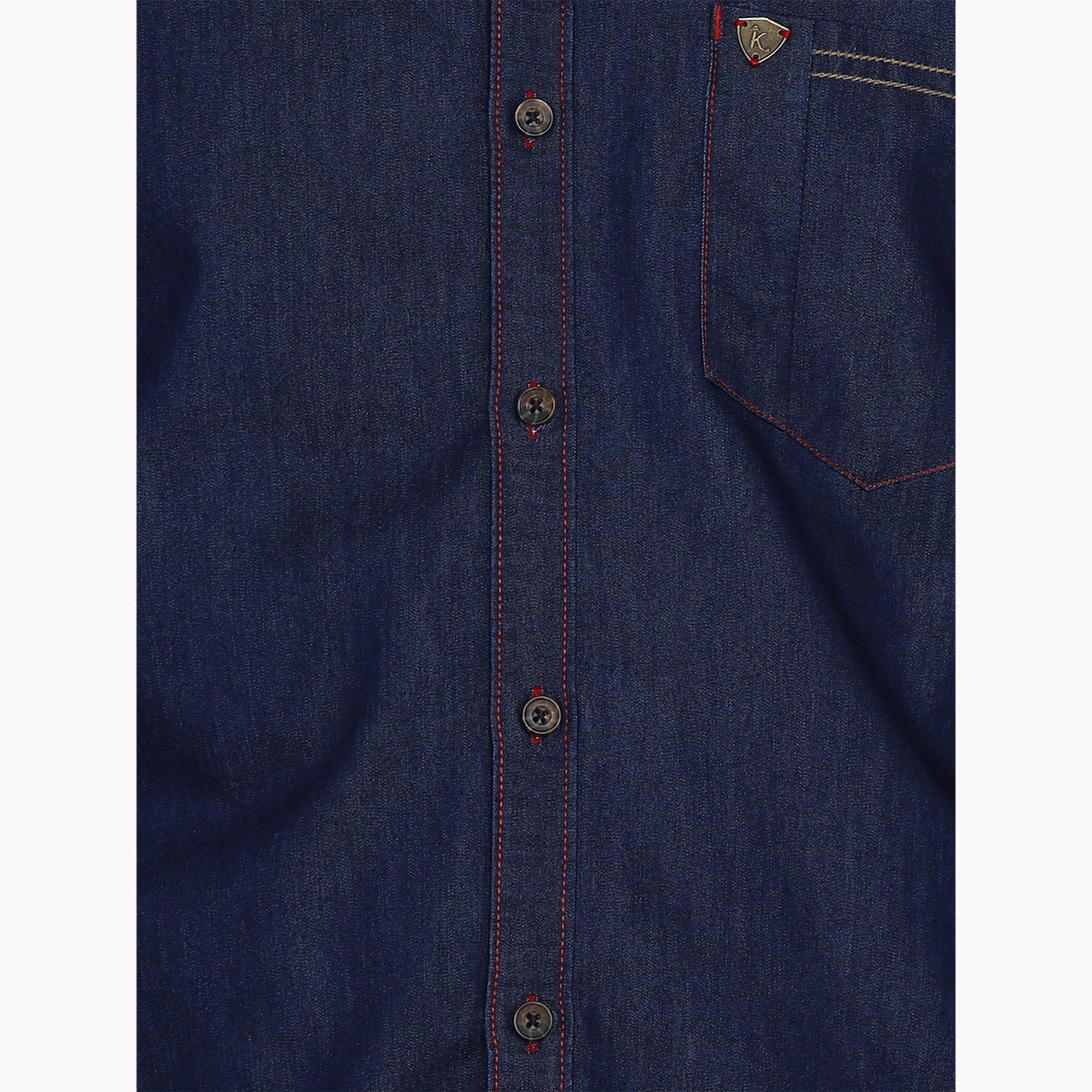 KUONS AVENUE X Styli Men Slim Fit Taping Denim Shirt-men-clothing-shirts-image-6