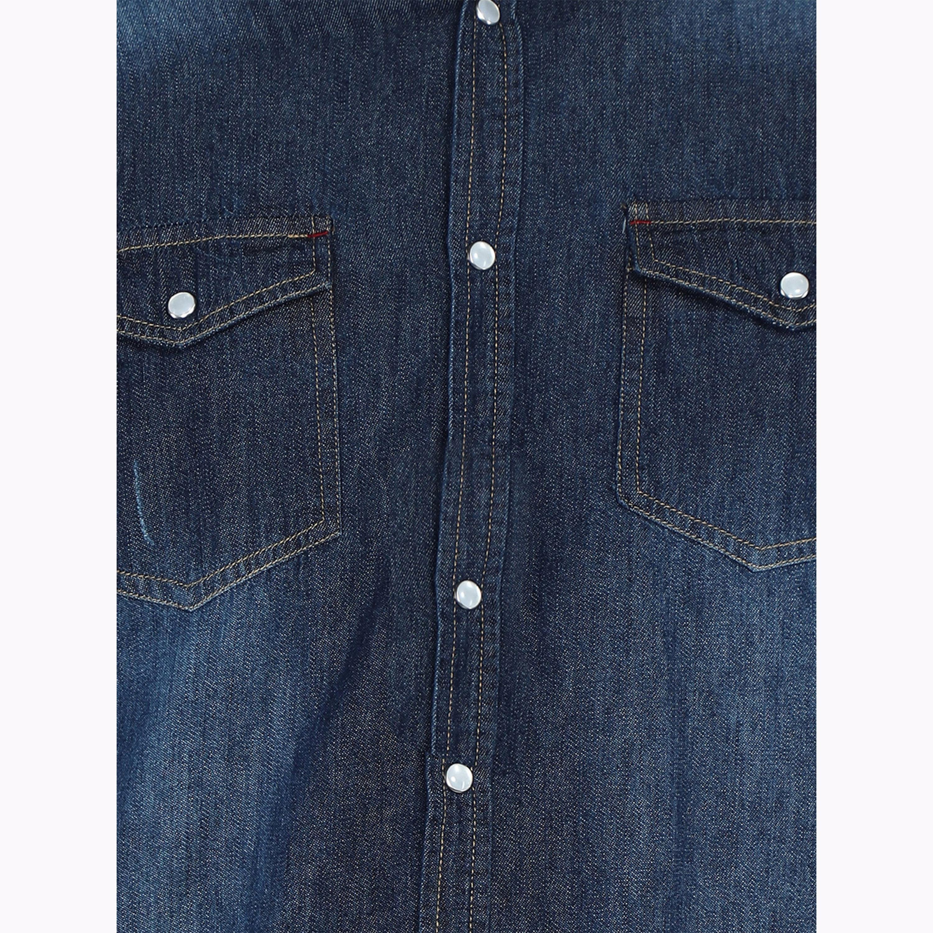 KUONS AVENUE X Styli Men Blue Denim Buttoned Shirt-men-clothing-shirts-image-6