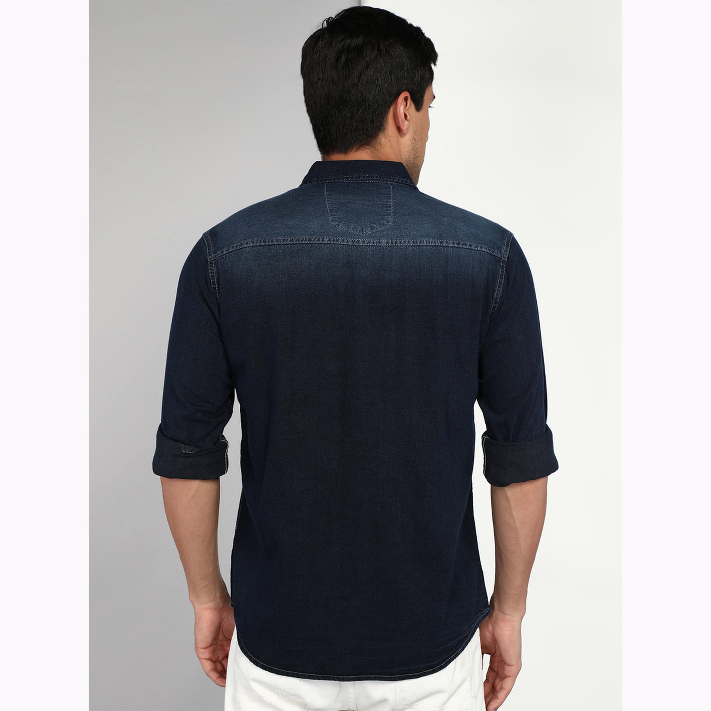 قميص دنيم رجالي كاجوال أزرق-men-clothing-shirts-image-3