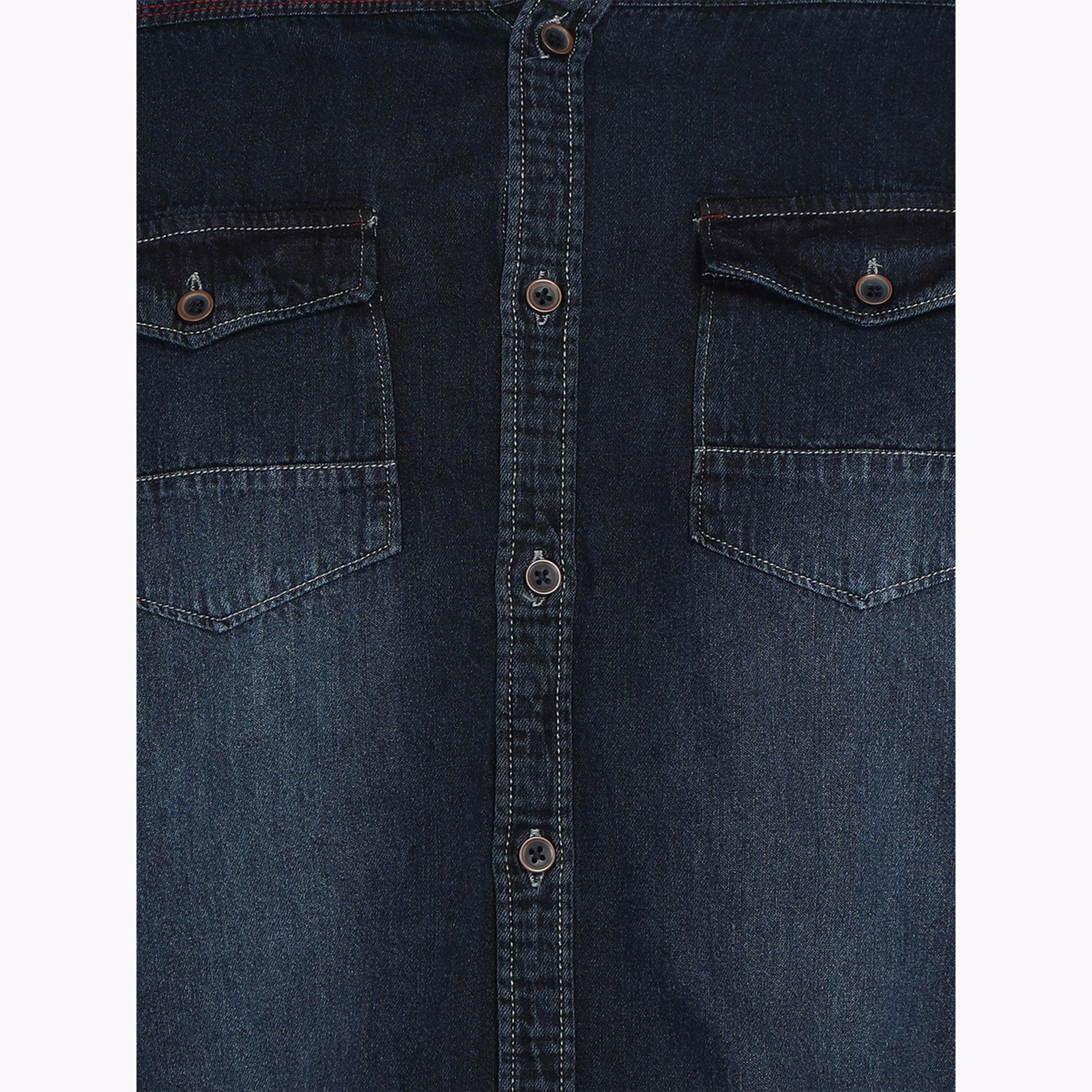 قميص دنيم رجالي كاجوال أزرق-men-clothing-shirts-image-6