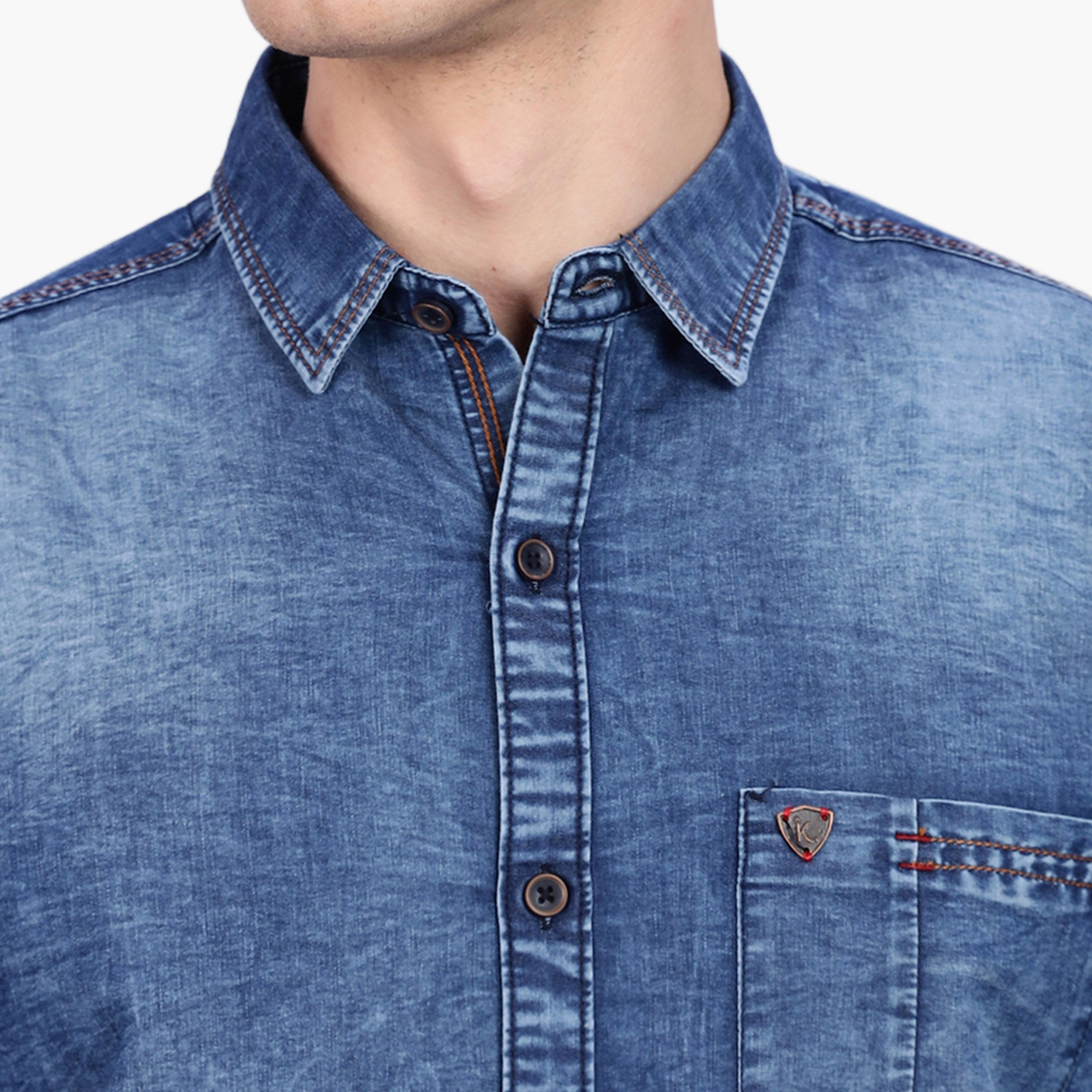 قميص دنيم كاجوال أزرق للرجال-men-clothing-shirts-image-6