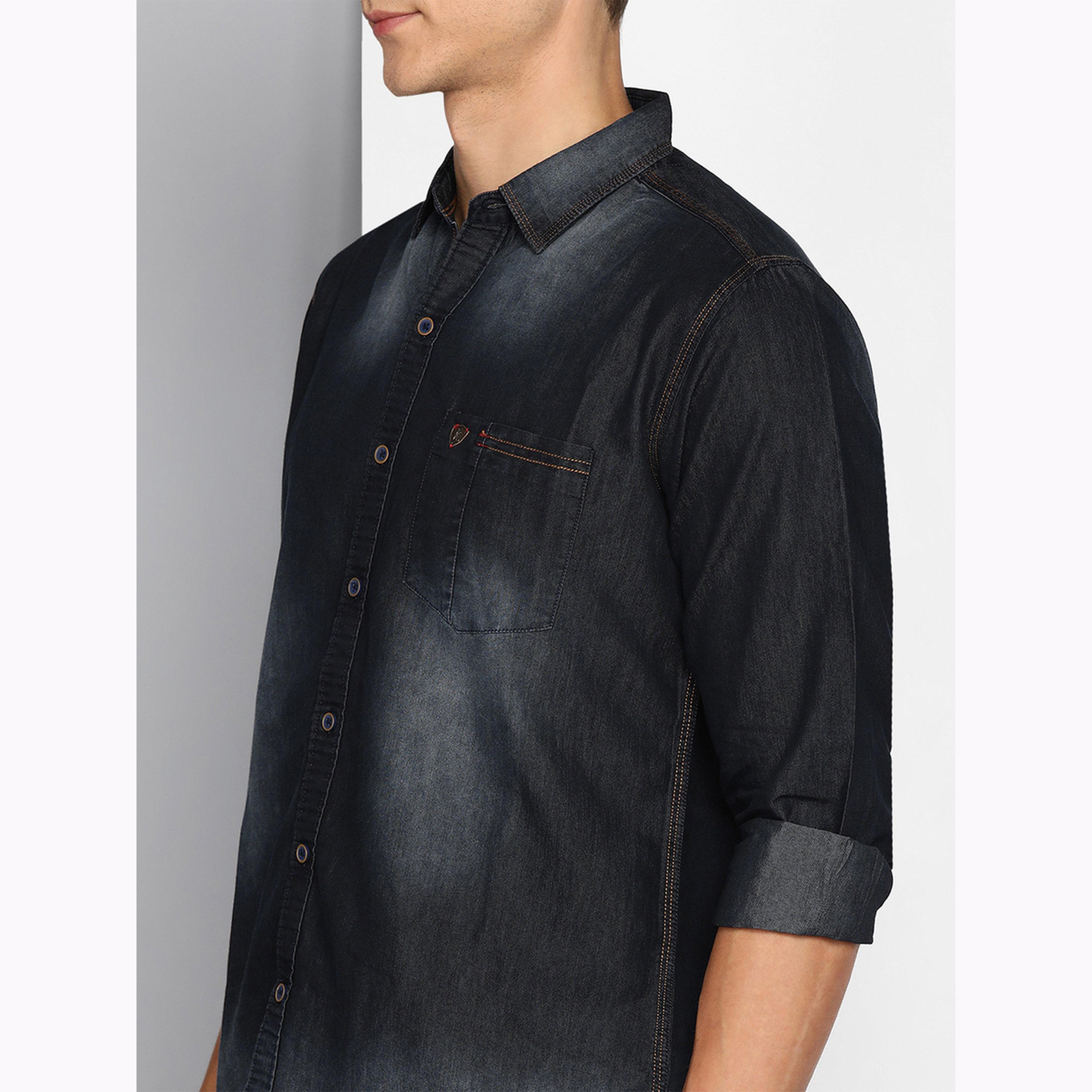 قميص دنيم أسود بتأثير باهت-men-clothing-shirts-image-6