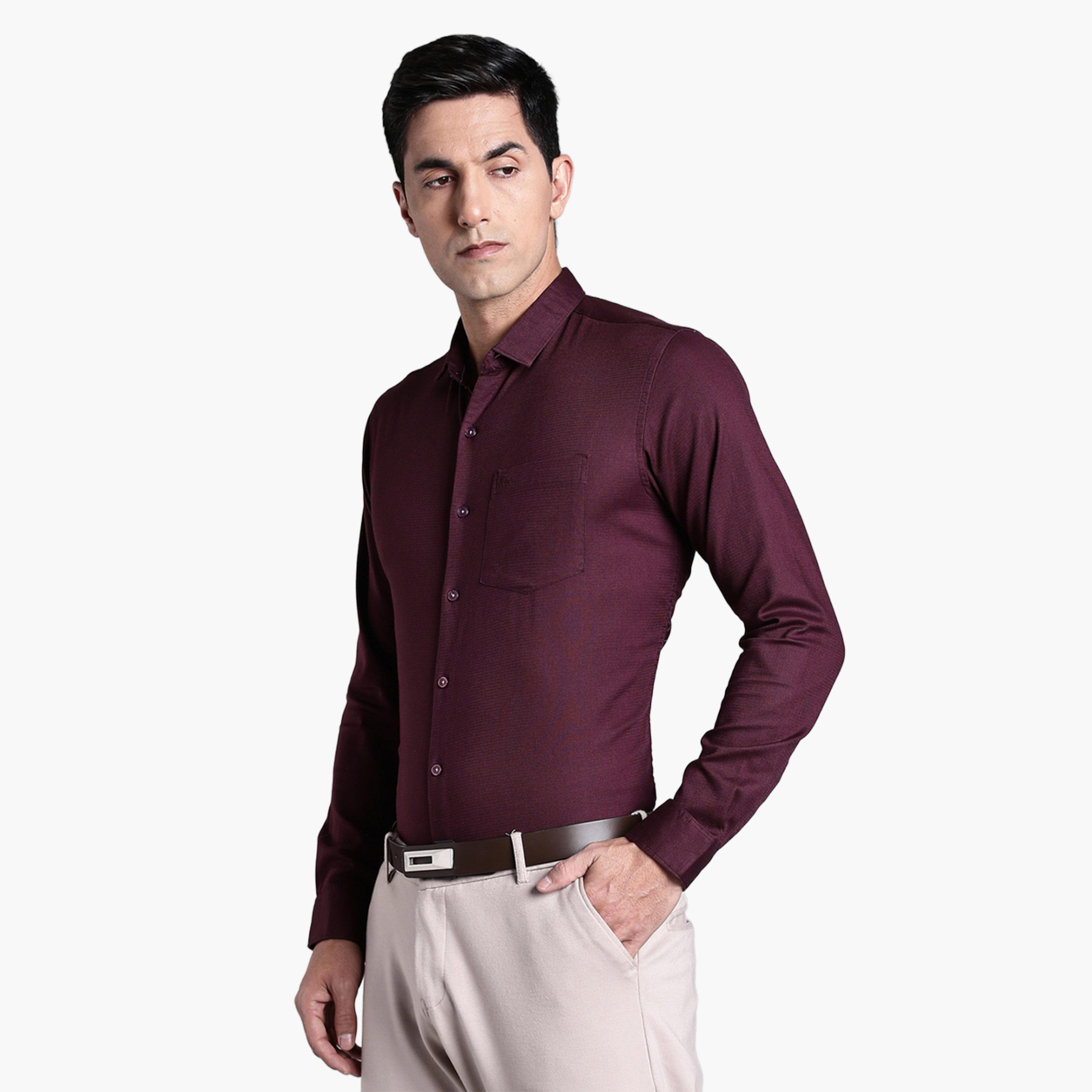 قميص رسمي رجالي بنفسجي سادة-men-clothing-shirts-image-5